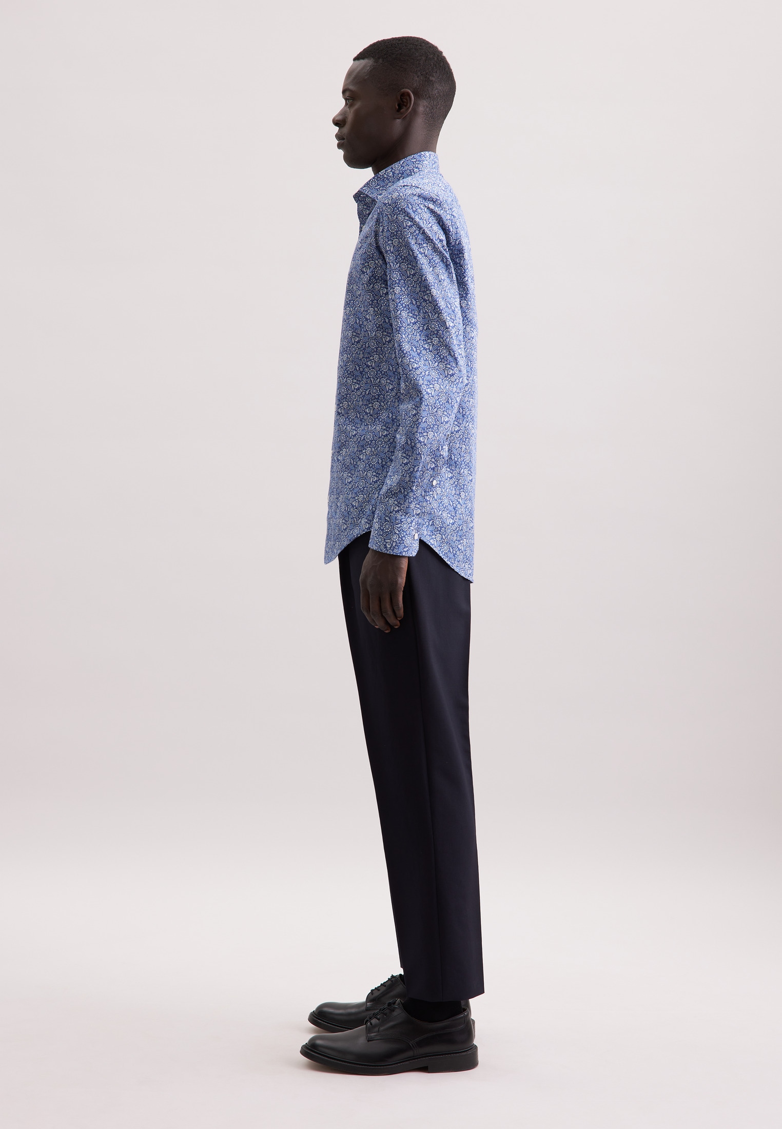 seidensticker Businesshemd »Schwarze Rose« X-Slim 1/1 Kentkragen Paisley