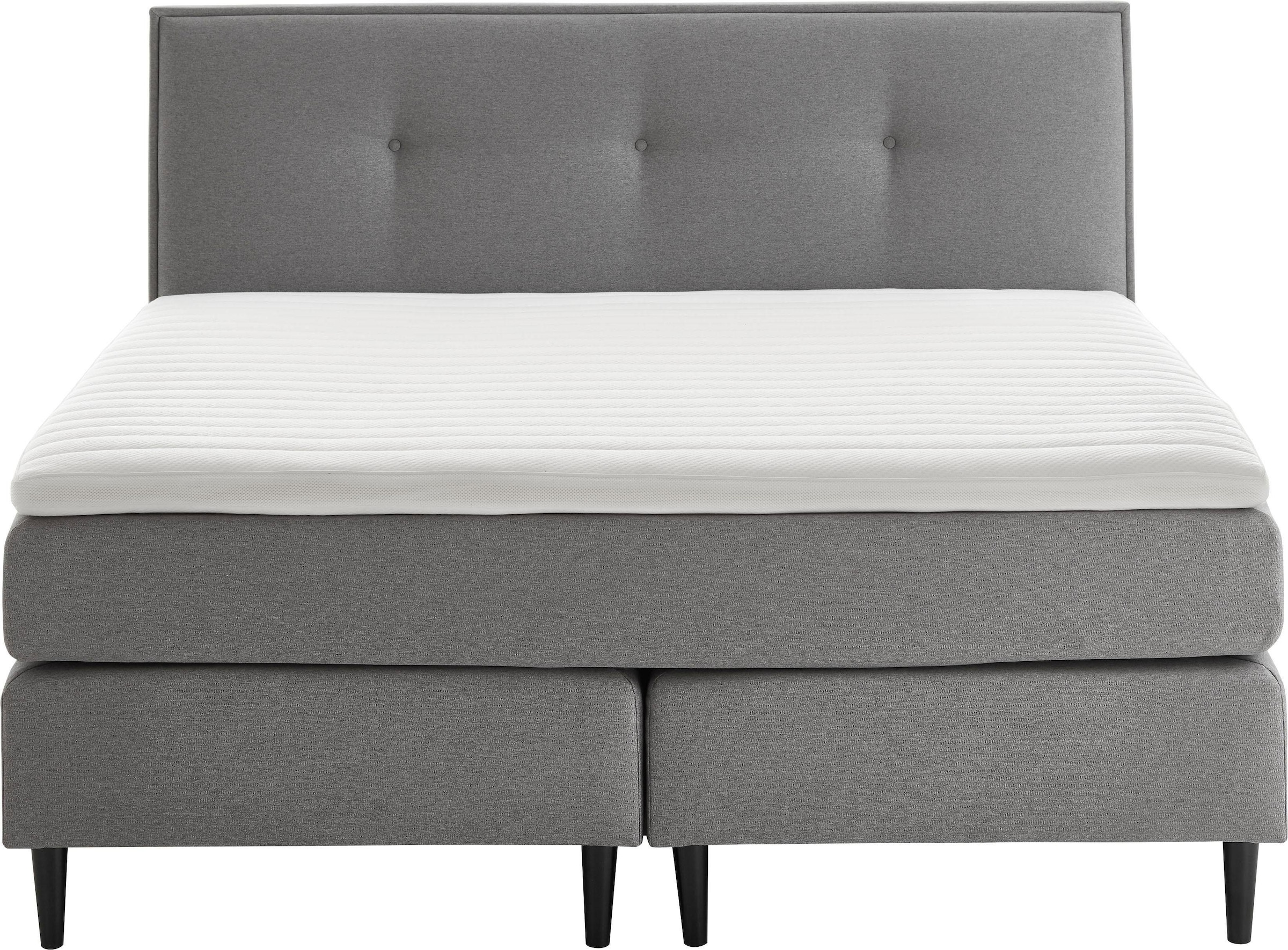 grüne betten Boxspringbett »Hella« mit Tonnentaschenfederkern-Matratze, 100% vegan