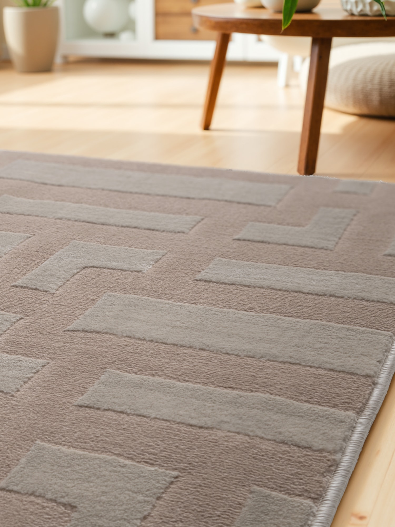 ELLE DECORATION Designteppich »Onyx« rechteckig 9 mm Höhe Wohnzimmer, Schlafzimmer, Läufer, Hoch-Tief Effekt, Flur, Glanz