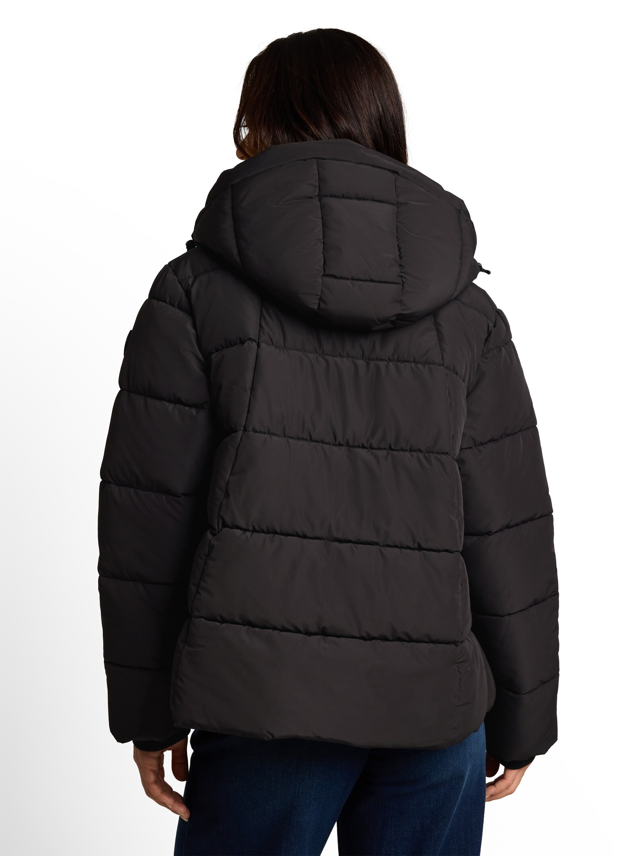 TOM TAILOR Steppjacke »Regular« mit Kapuze mit Logo Stickerei