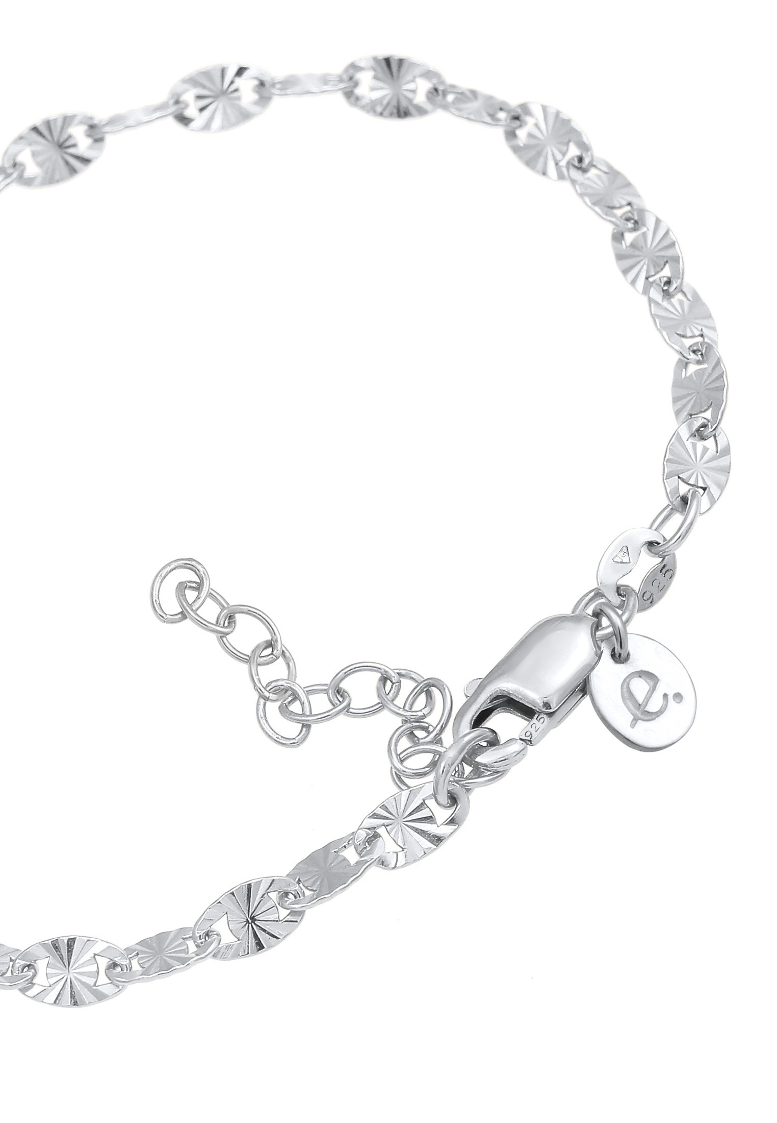 Elli Premium Armkette »Armband Stern Design Plättchen Glieder 925 Silber«