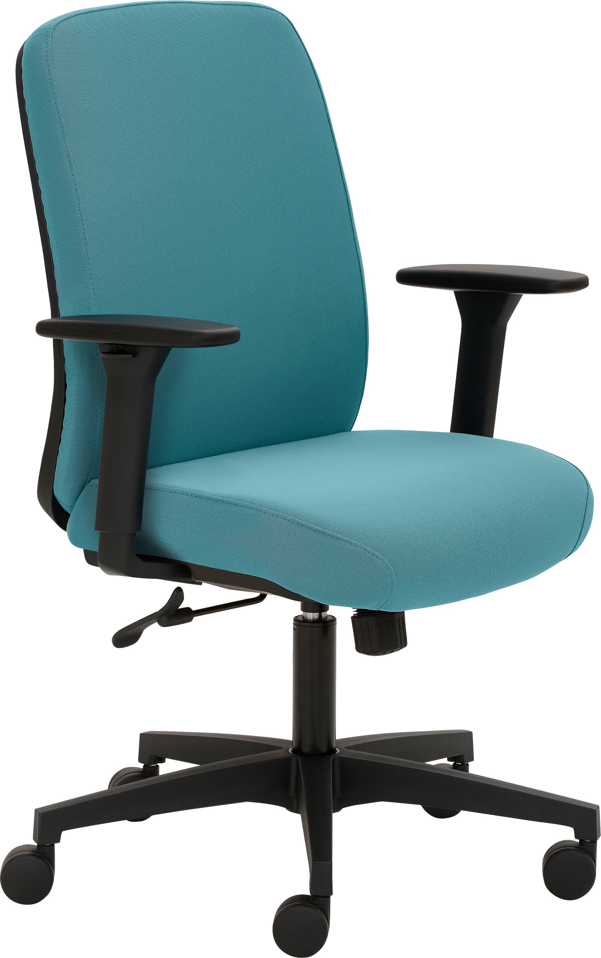 Mayer Sitzmöbel, Bürostuhl »myTRITON« () 1 Stk., Türkis + Schwarz, Polyester, B/H/T: 70 cm x 98 cm, Türkis + Schwarz