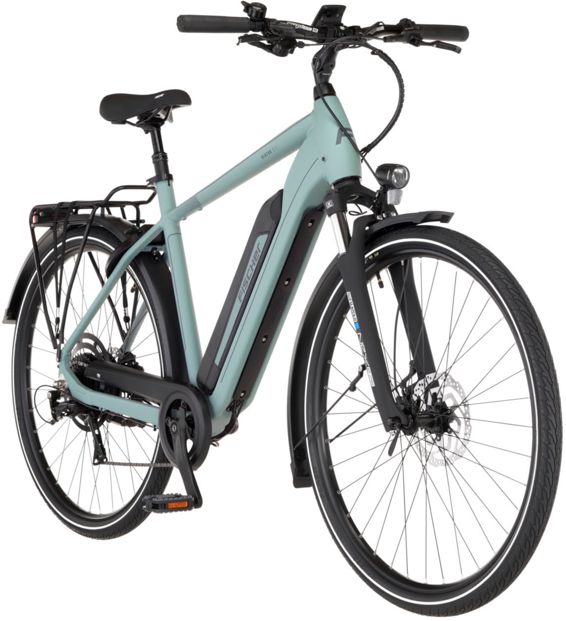 FISCHER Fahrrad »VIATOR 2.1 459 55 ACTIVE« 8 Gang Shimano ACERA Schaltwerk Heckmotor mit Akku-Ladegerät | mit Werkzeug,  Pedelec, Elektrofahrrad für Damen und Herren