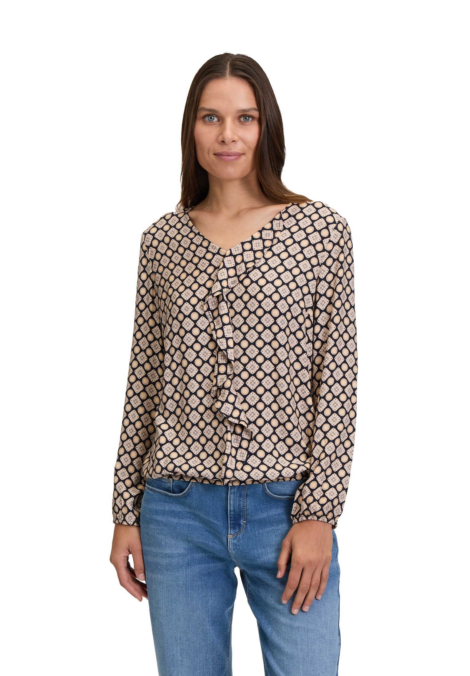 Cartoon Klassische Bluse »Blusenshirt mit Volant«