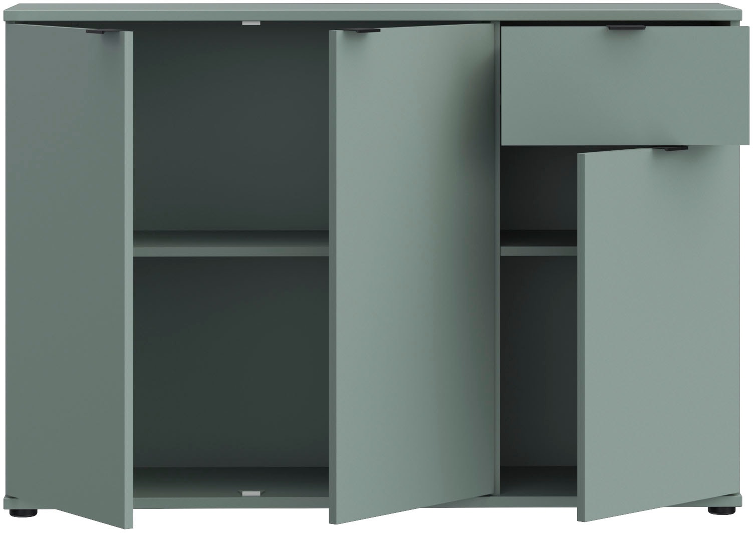 FORTE Sideboard »Ganymede«, Sideboard, Stauraum, Schublade; Metallgriffe, 4 Dekore, Breite 119,8cm