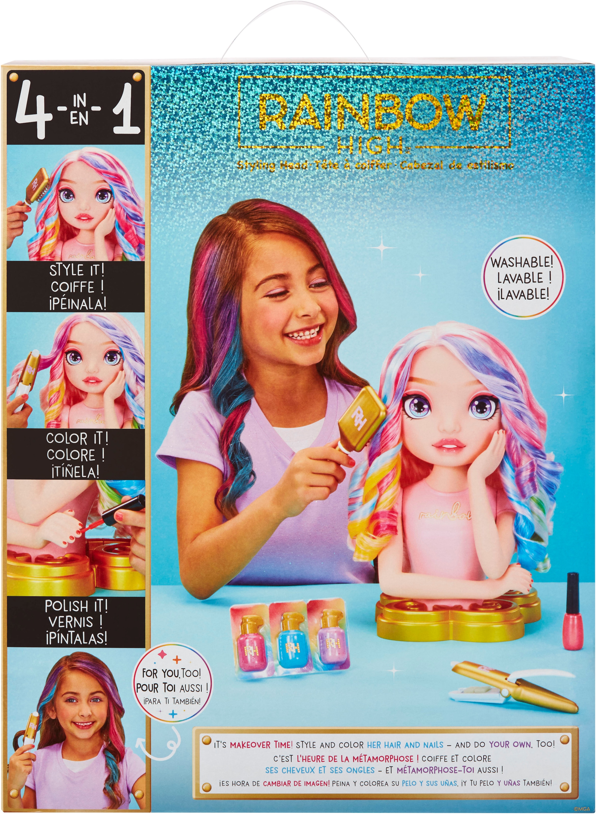 RAINBOW HIGH Frisier- & Schminkkopf »Rainbow HIgh Styling Head Playset«