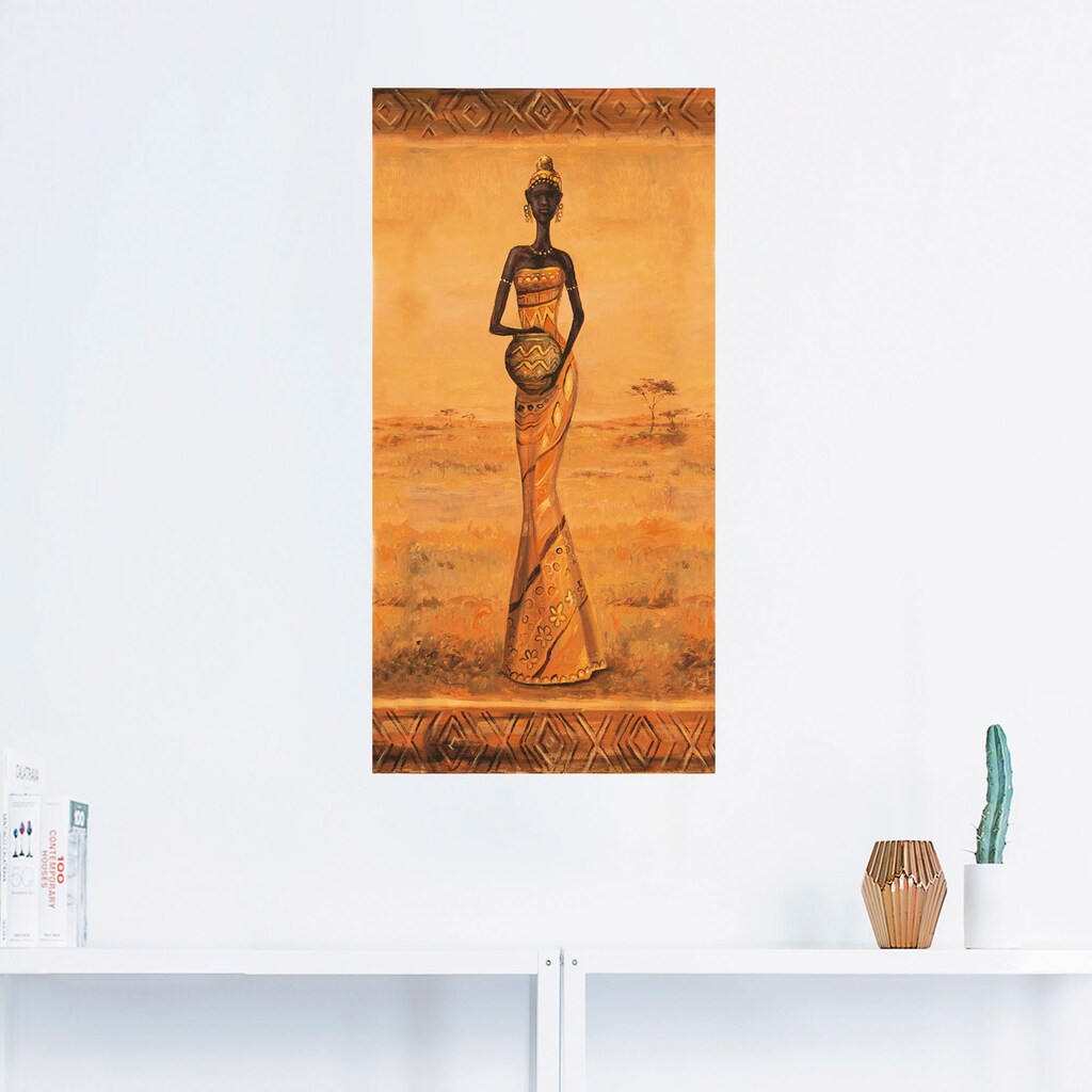 Artland Wandbild »Afrikanische Eleganz III«, Frau, (1 St.)