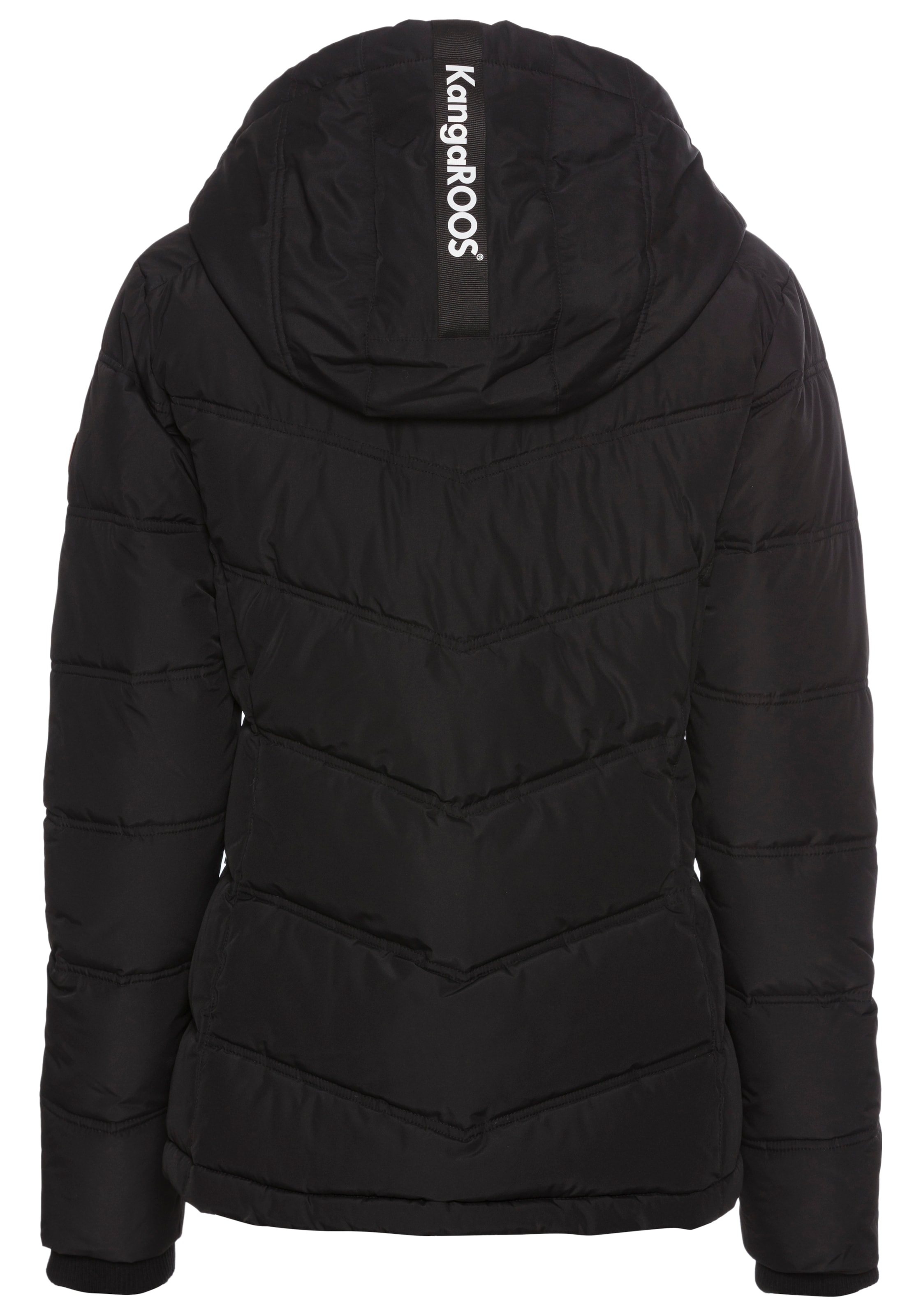 KangaROOS Winterjacke, mit Kapuze, mit Kapuze und Kordelzug, Reißverschlusstaschen und Innentasche