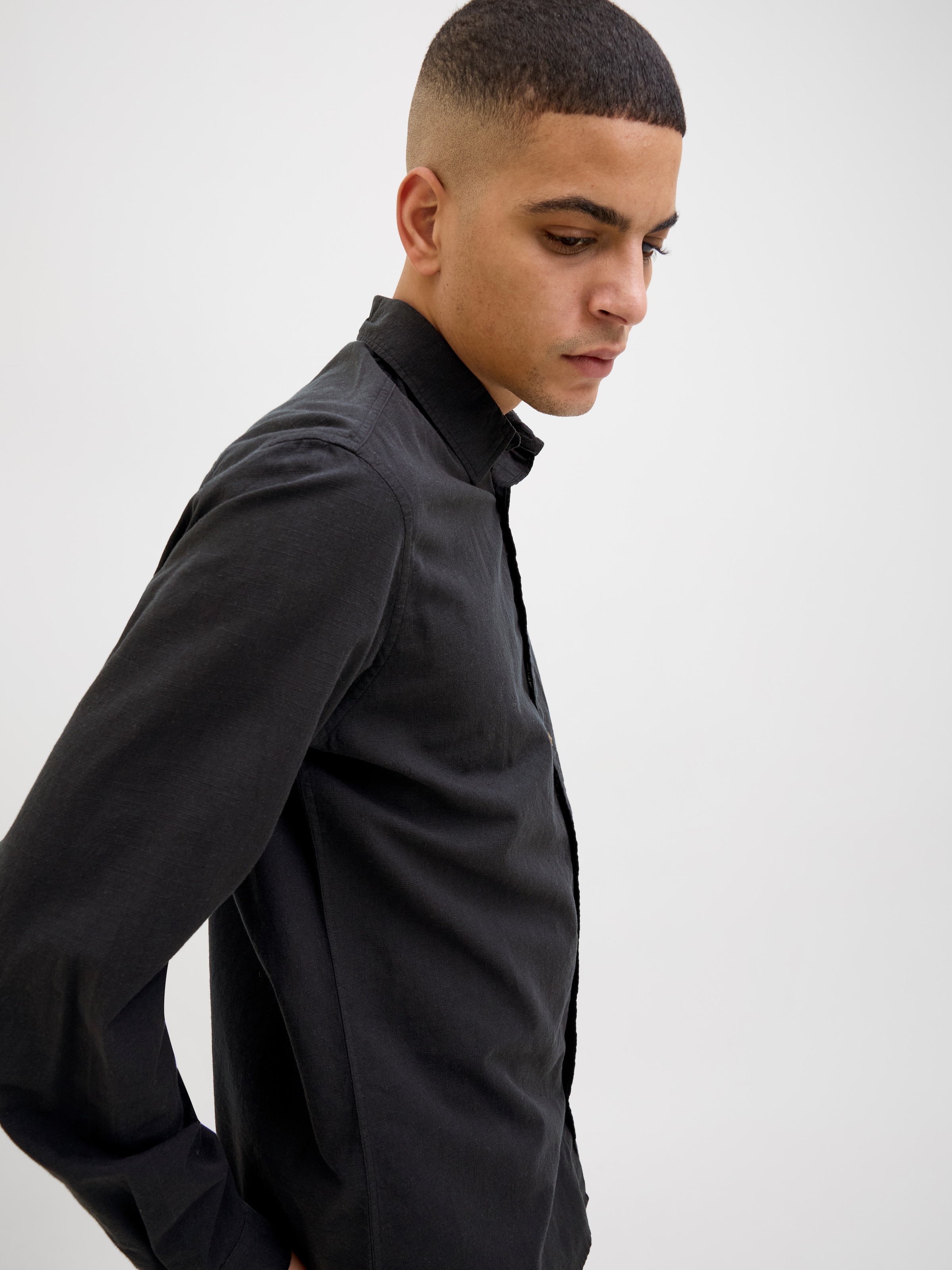 Jack & Jones Langarmhemd »JJESUMMER SHIRT LS SN«, mit Hemdkragen