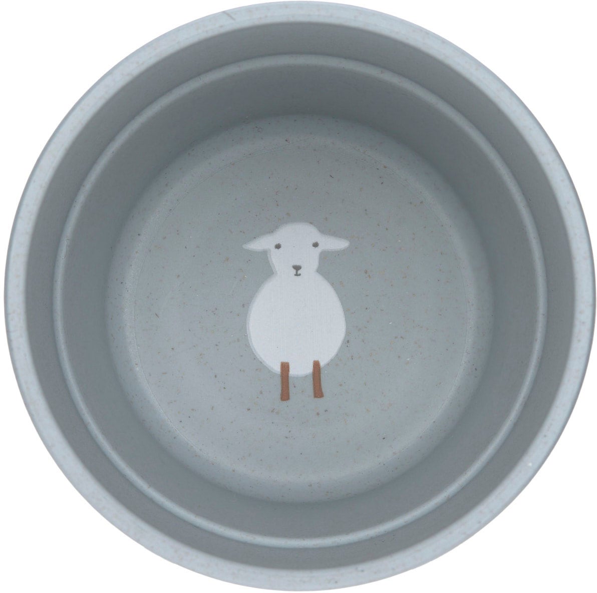 LÄSSIG Kindergeschirr-Set »Tiny Farmer, Sheep/Goose Blue«, (Set, 4 tlg.)