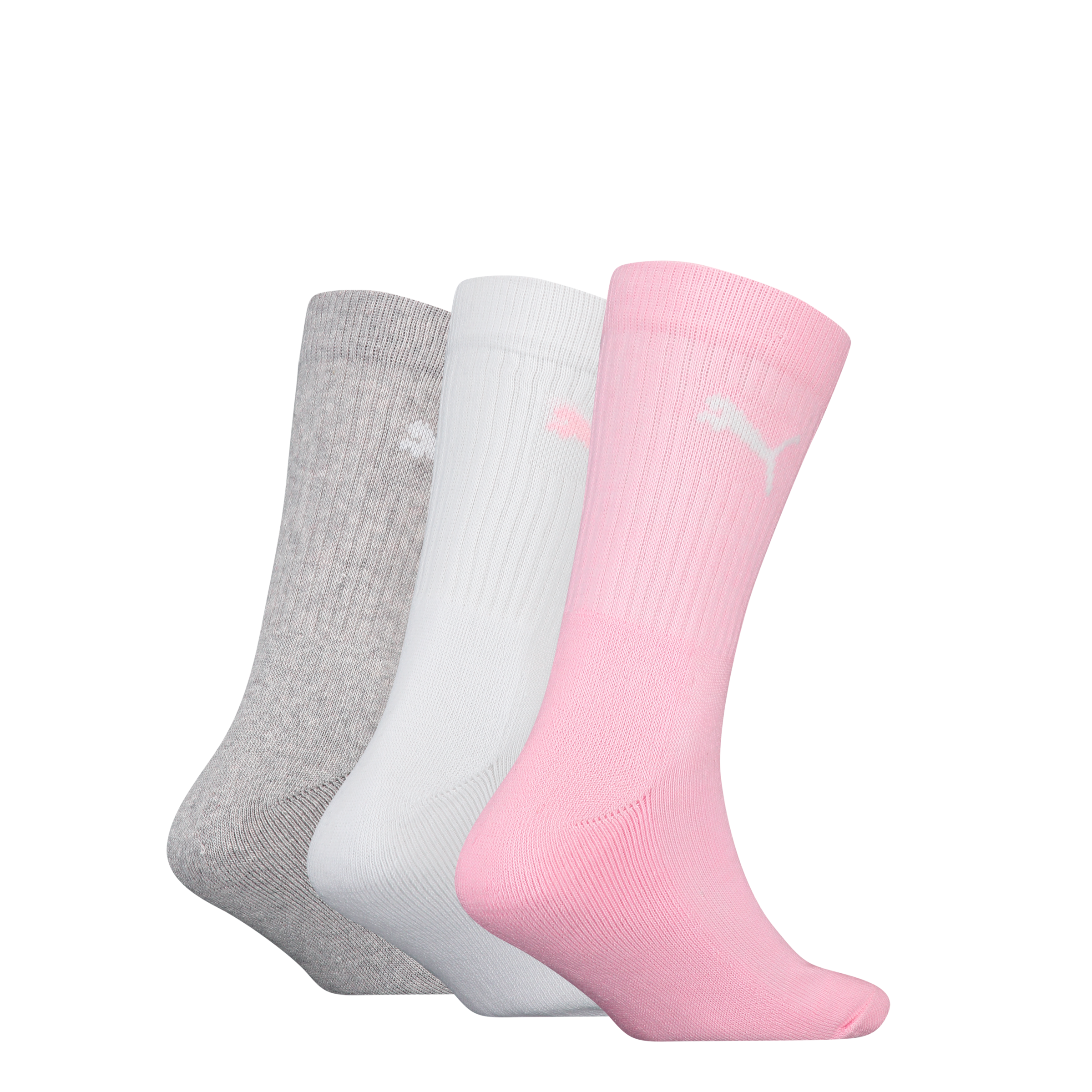 PUMA Socken »PUMA KIDS CREW SOCK 3P«, (3 Paar, 3 Paar), Junior mit klassischer Rippe