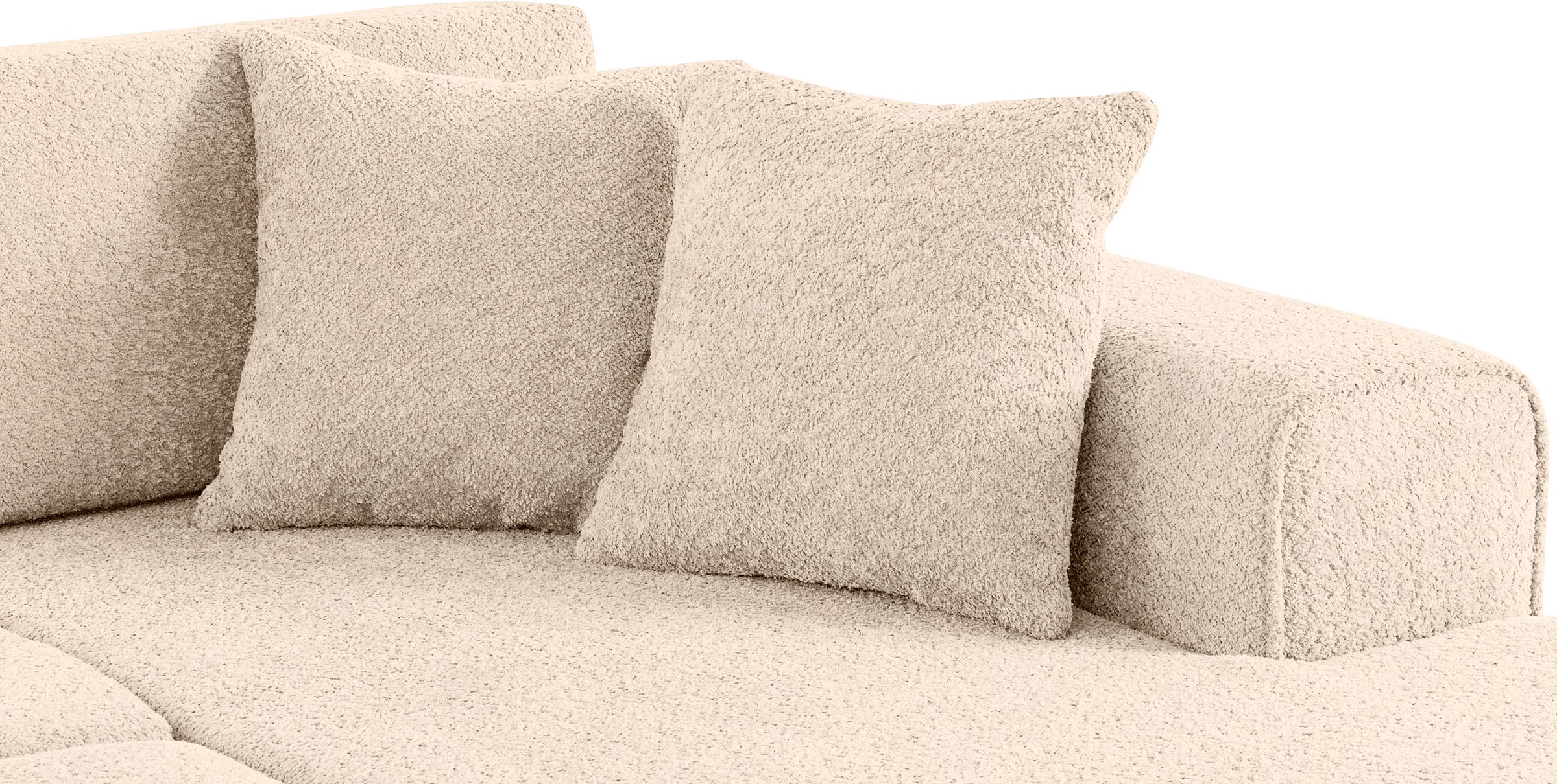Home affaire Ecksofa »Györ«, L-Form, wahlweise mit Bettfunktion und Bettkasten incl. 2 Zierkissen