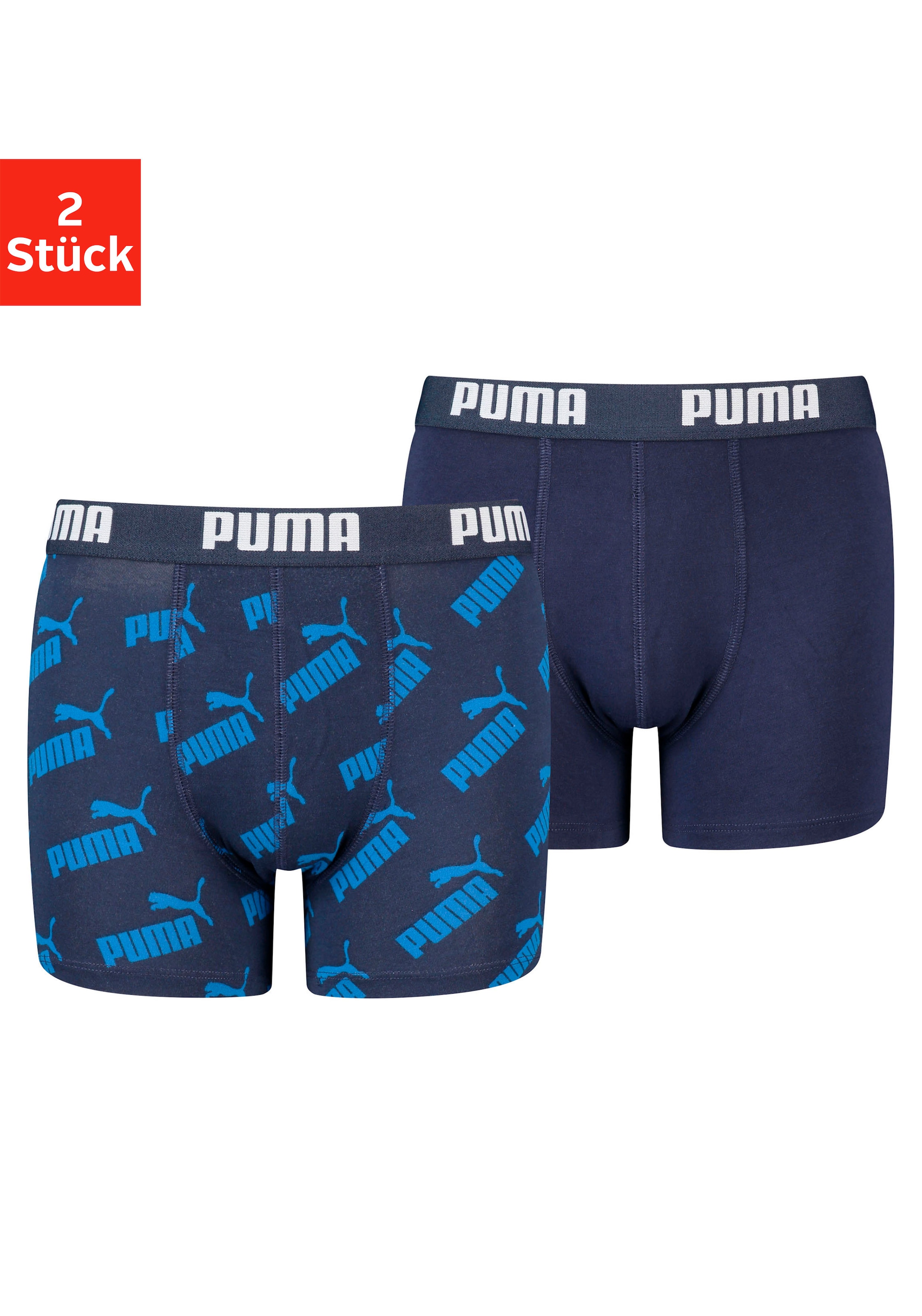 PUMA Boxer, (Packung, 2 St.), für Jungen mit Markenschriftzug im Bund auf  Rechnung bestellen