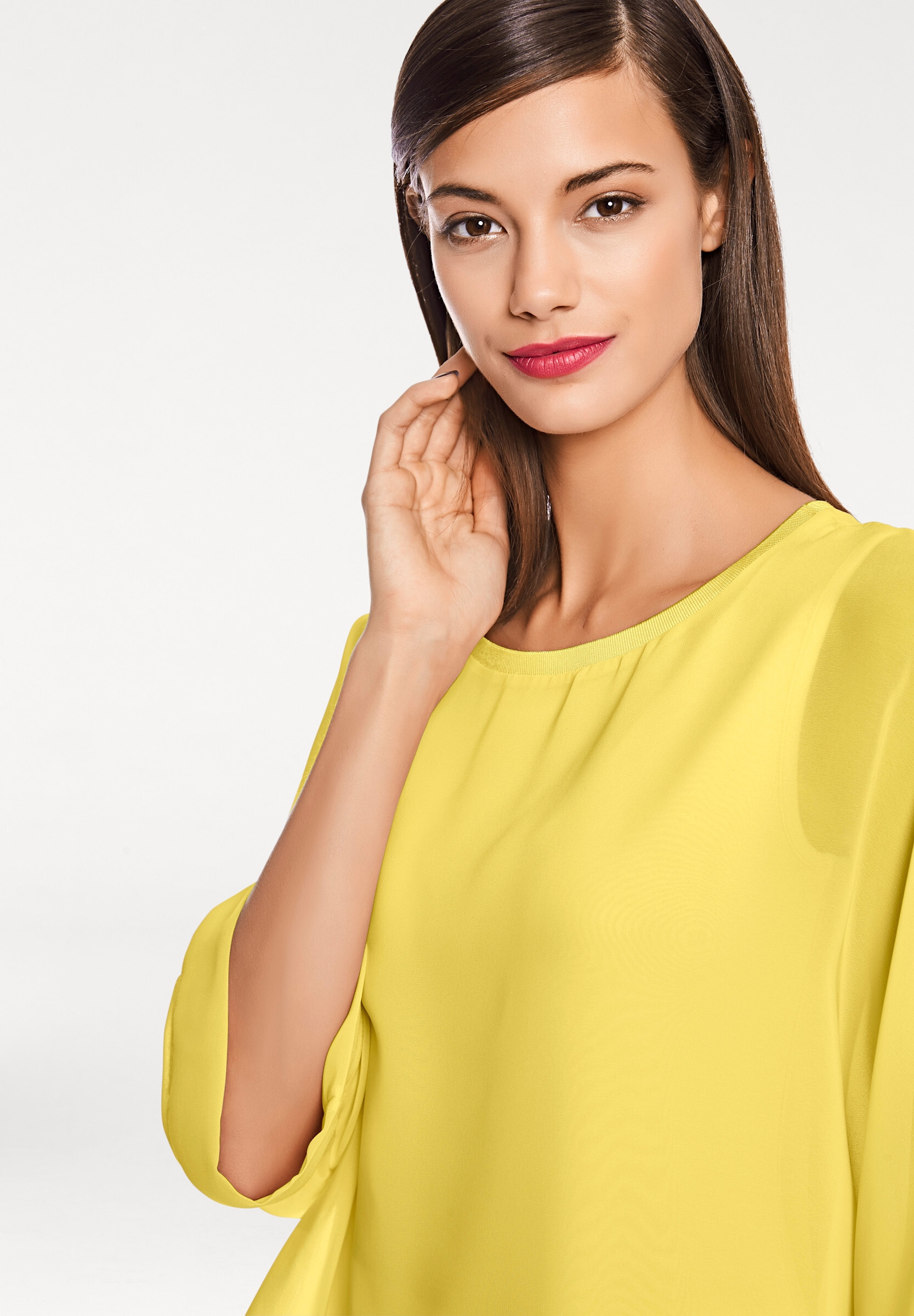 heine Blusenshirt »Blusenshirt Blusenshirt mit Fledermausärmeln«