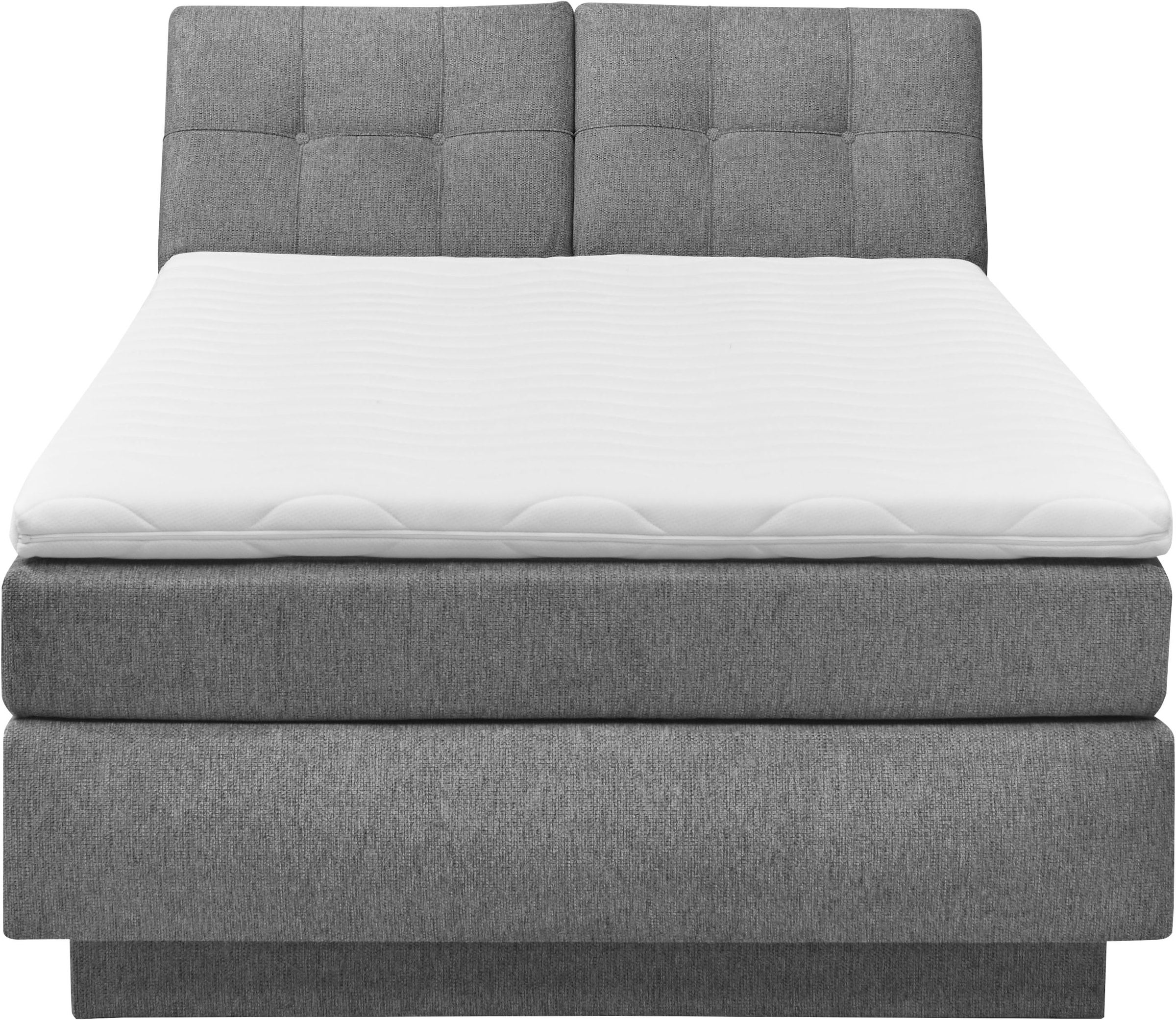set one by Musterring Boxspringbett »Fairfield«, mit Bettkasten, Kopfteil in Kassettenoptik, Breite 120 oder 140 cm
