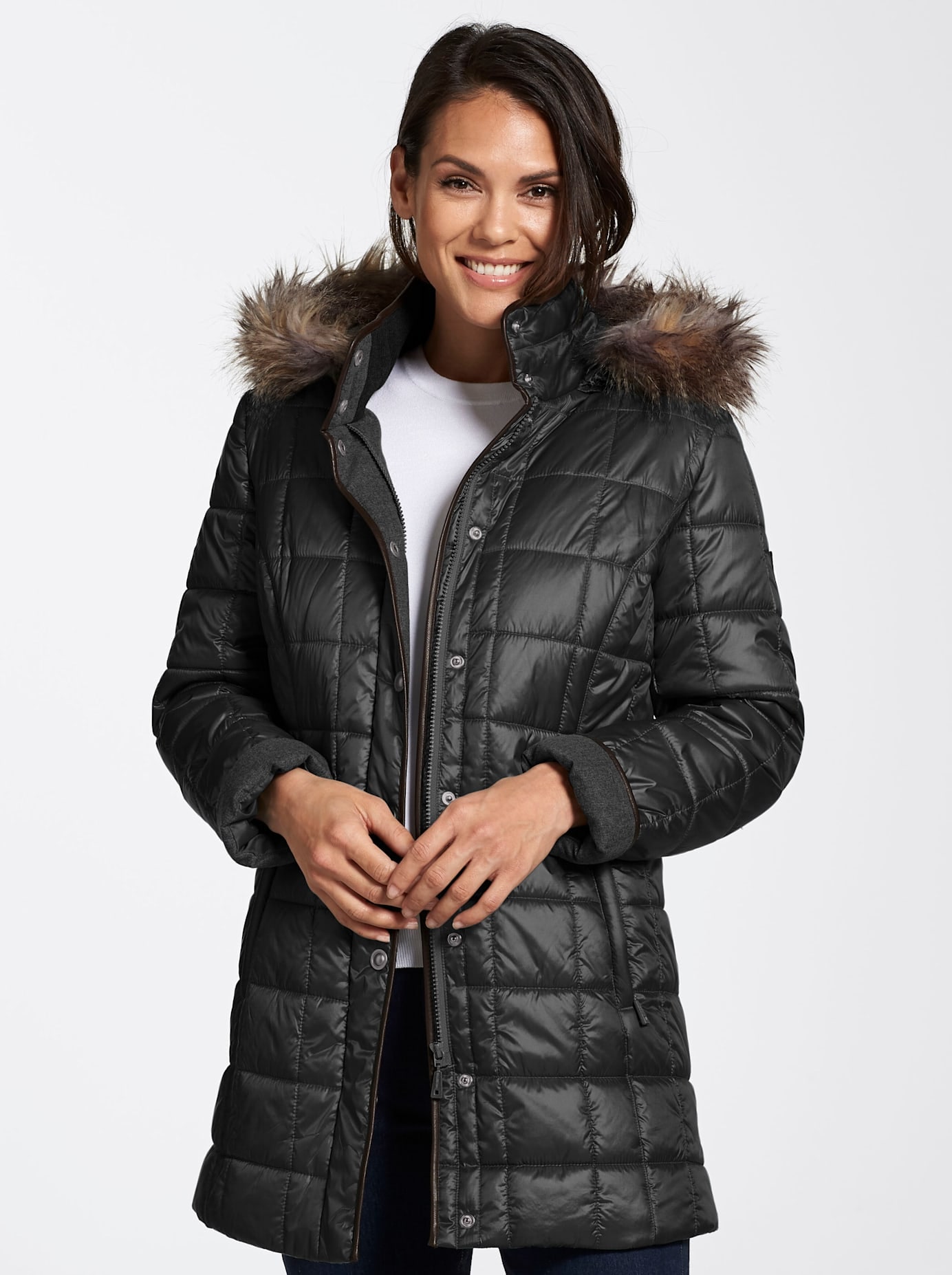 Casual Looks Steppjacke, mit Kapuze