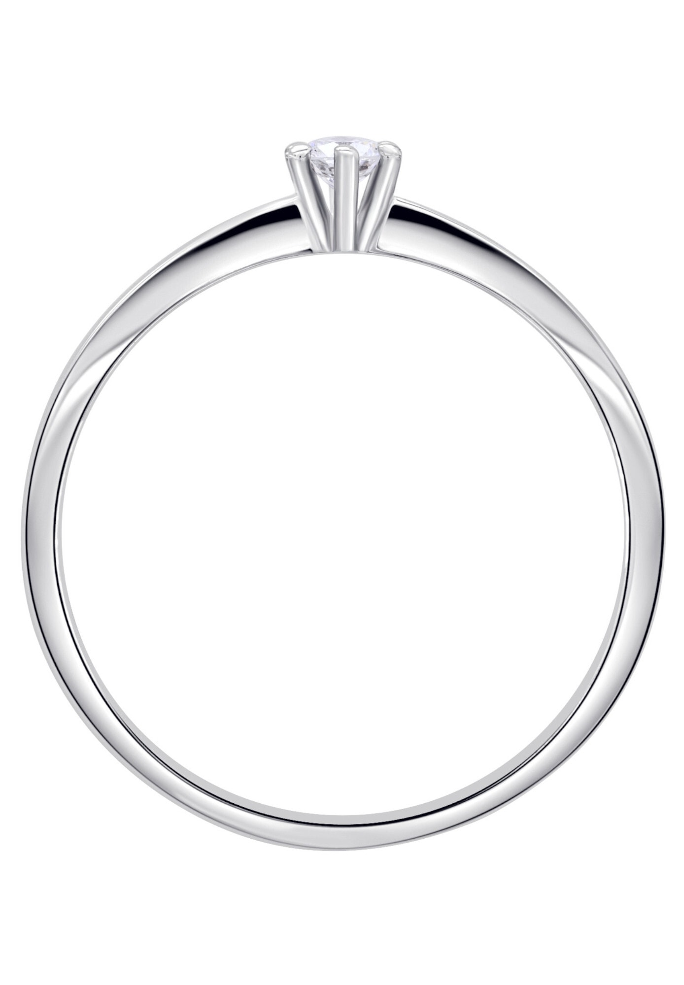 ONE ELEMENT Diamantring »0,10 ct Diamant Brillant Ring aus 585 Weißgold«