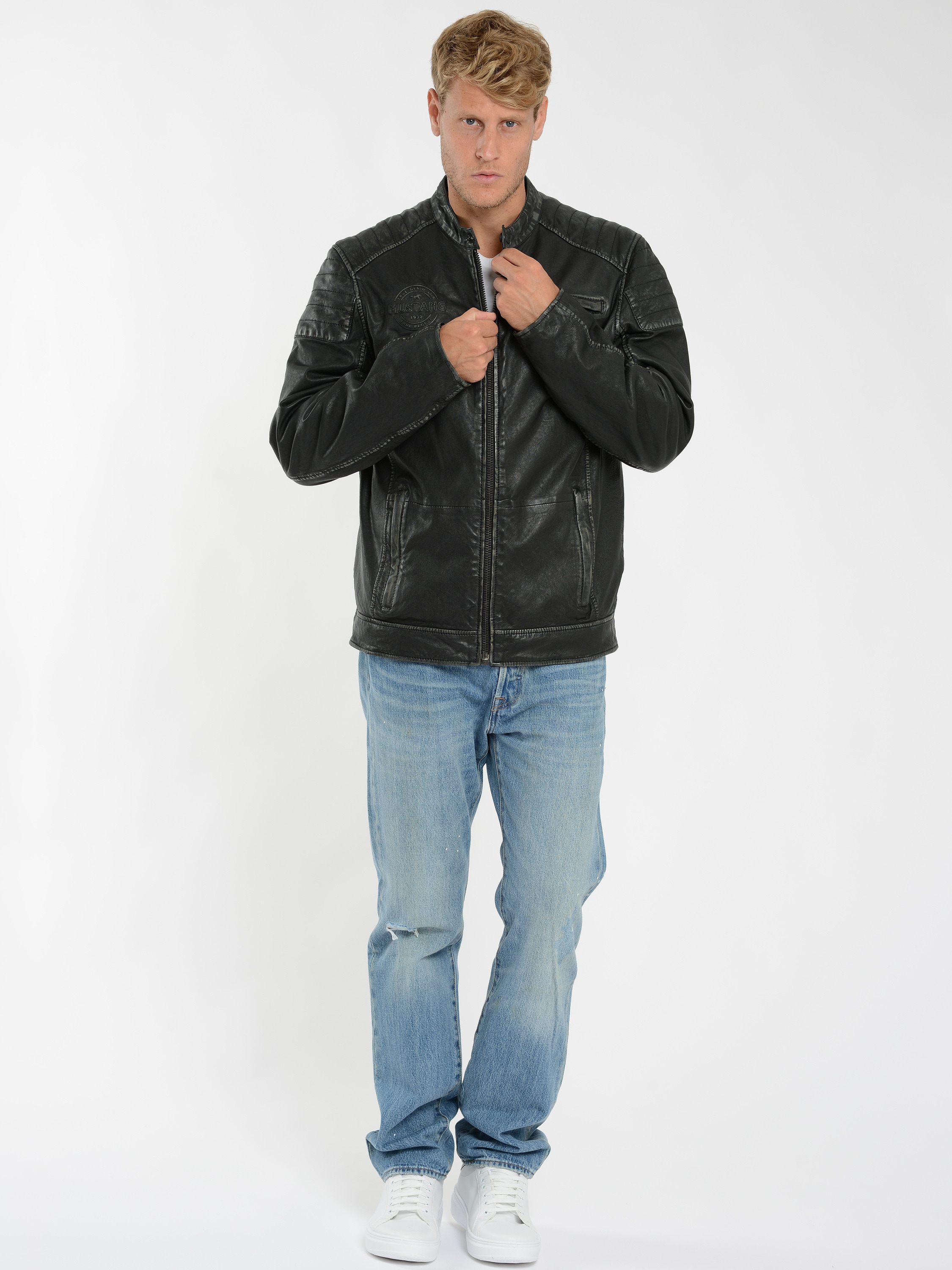 MUSTANG Bikerjacke »Lederjacke 31021522«