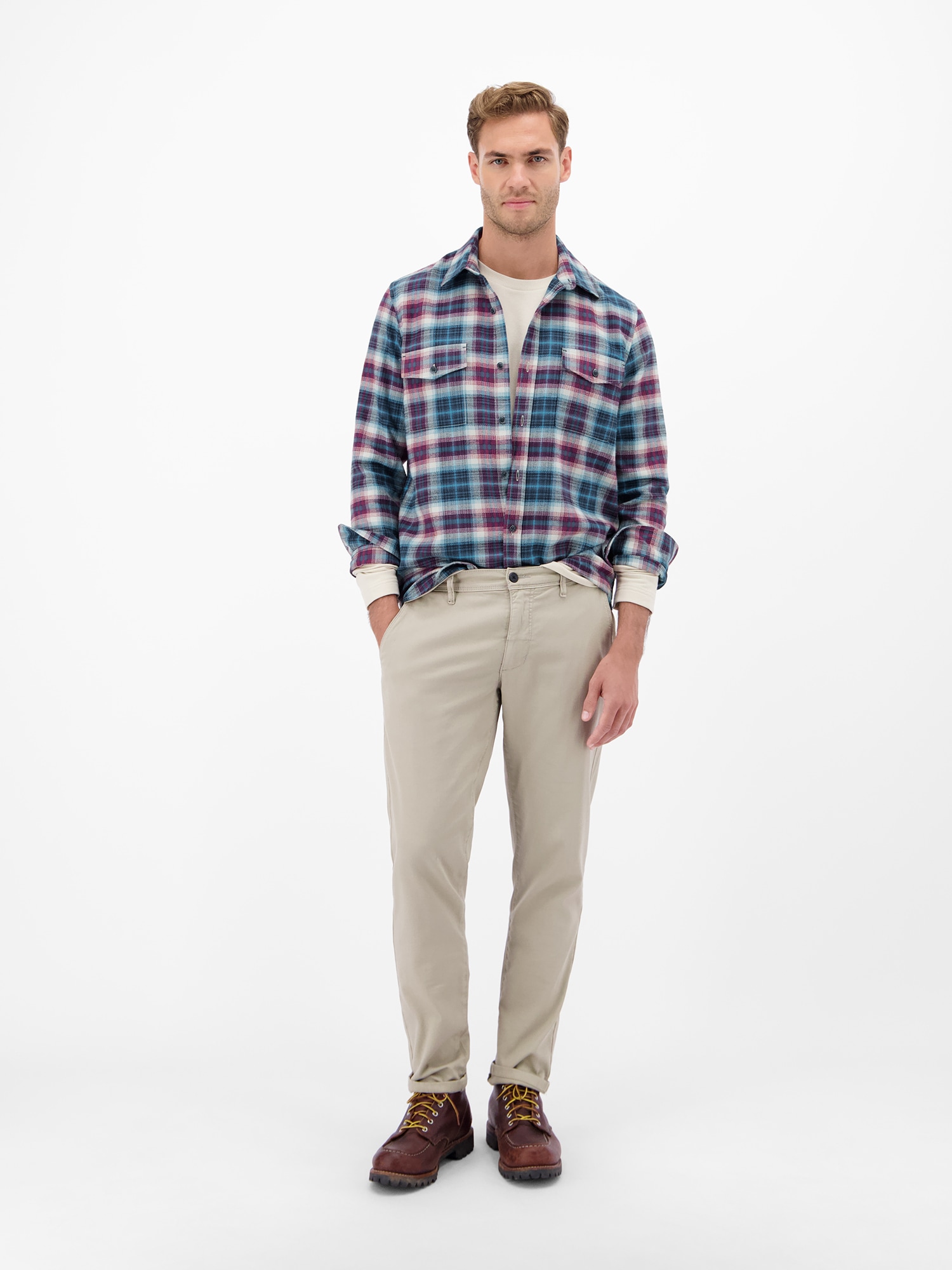 LERROS Karohemd »LERROS Casual Flanellhemd - weicher Twill, starker Style«