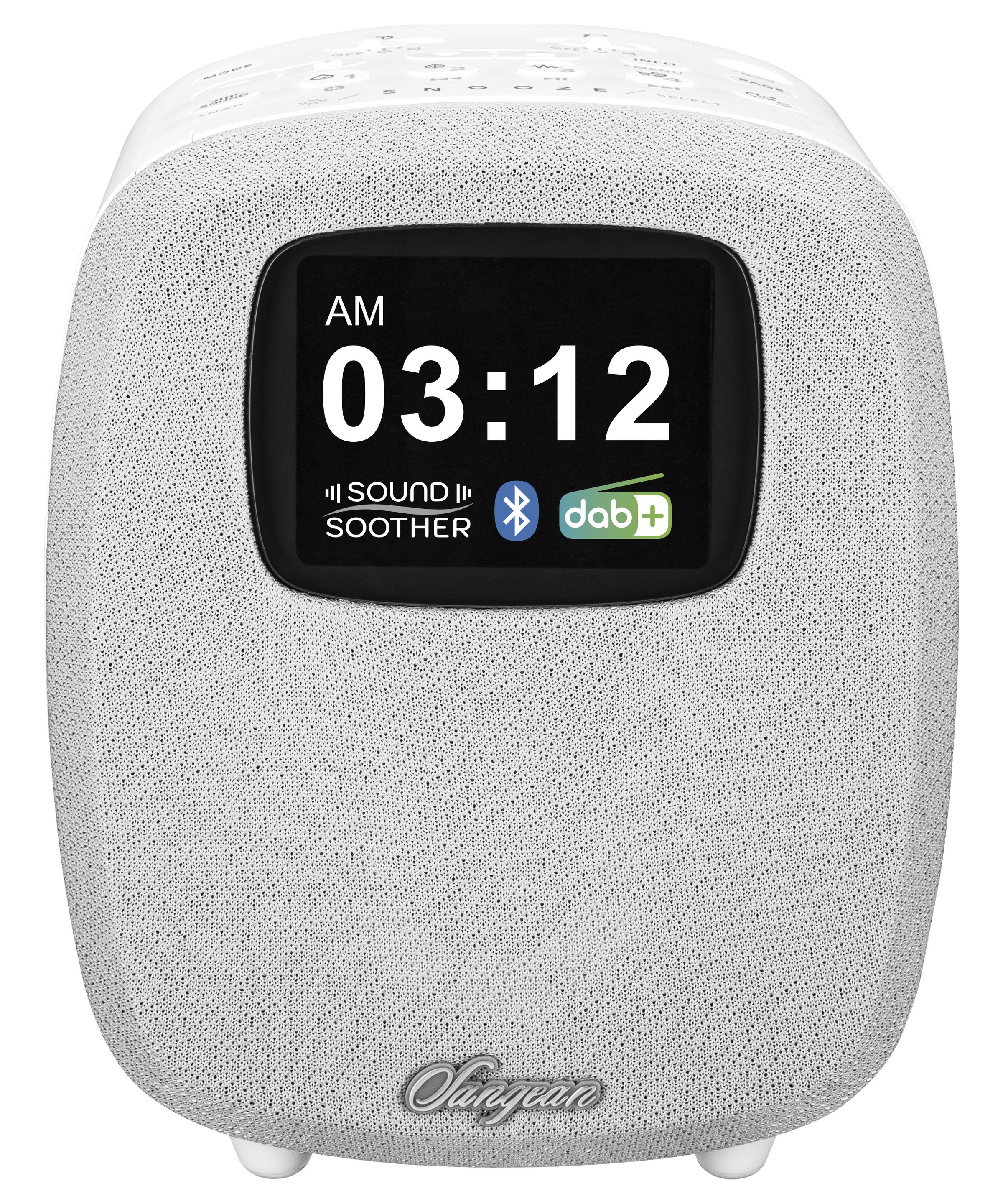 Sangean Uhrenradio »DCR-83«, (A2DP Bluetooth-AVRCP Bluetooth FM-Tuner mit RDS), DAB+, Farbdisplay, Bluetooth, USB zum Aufladen des Smartphones