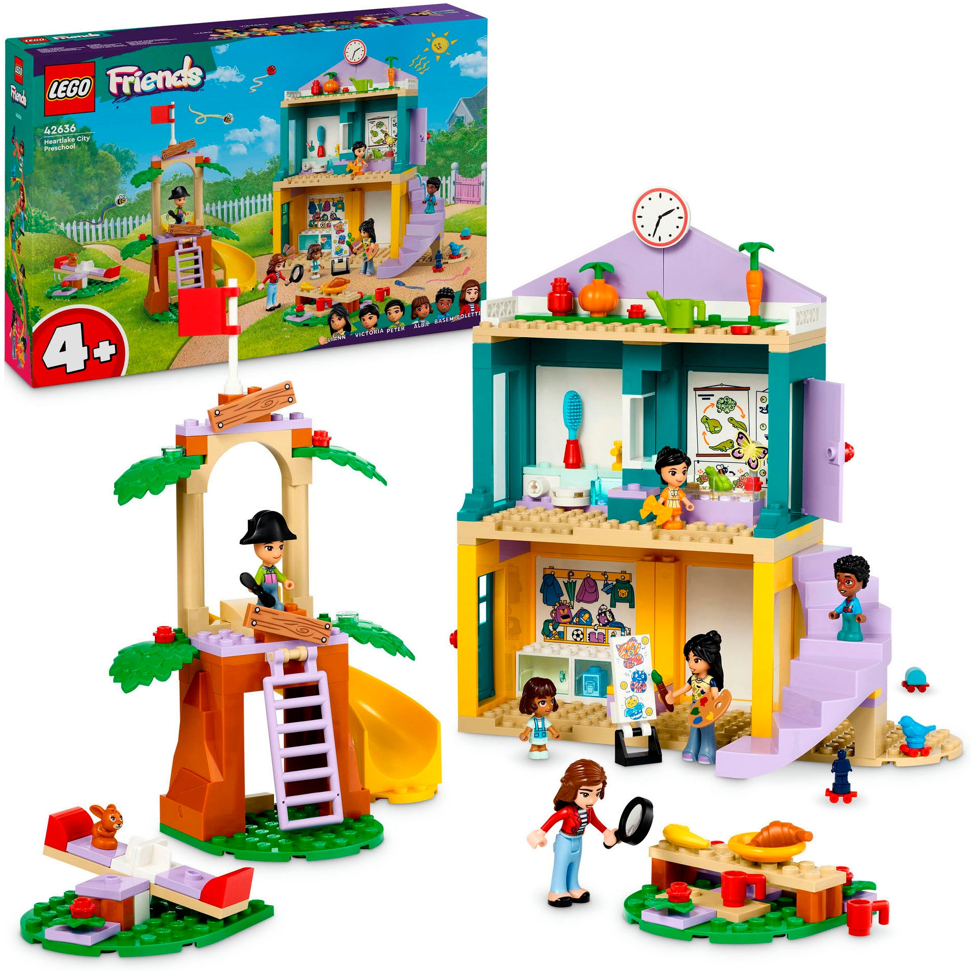 Konstruktionsspielsteine »Heartlake City Kindergarten (42636), LEGO Friends«, (239...