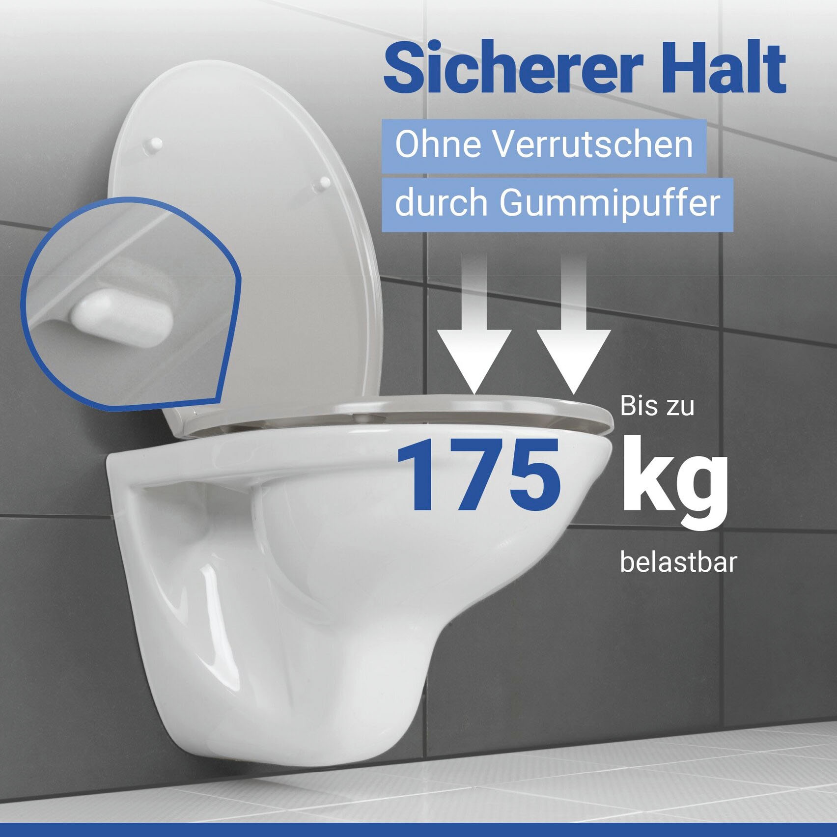 WENKO WC-Sitz »Samos Concrete«