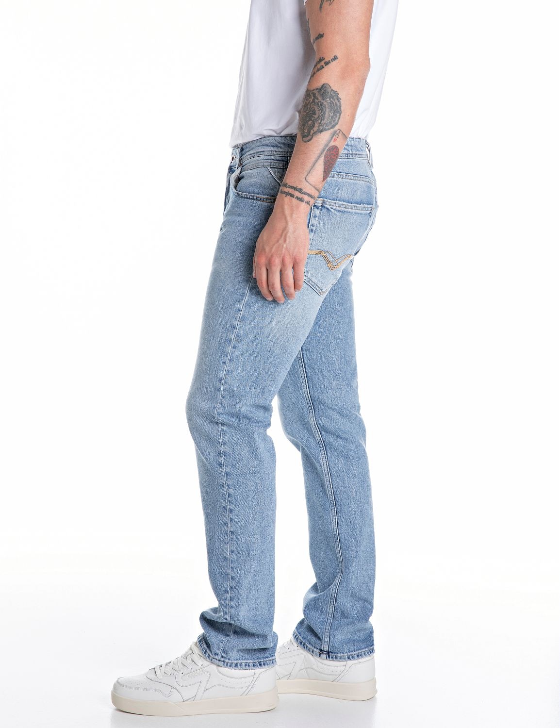 Replay Straight-Jeans »GROVER« in vielen verschiedenen Waschungen, mit Stretch