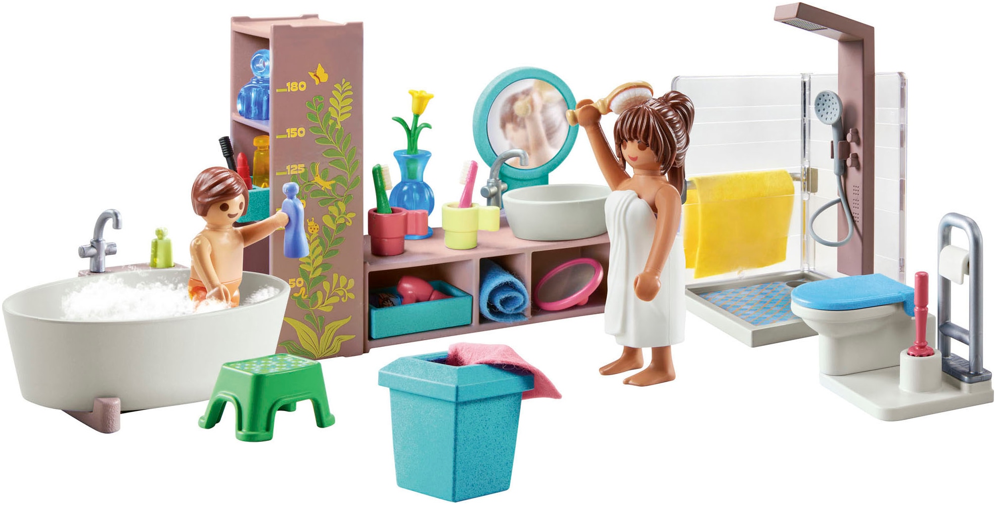 Playmobil® Konstruktions-Spielset »Badezimmer (71611), myLife«, (55 St.), Made in Europe