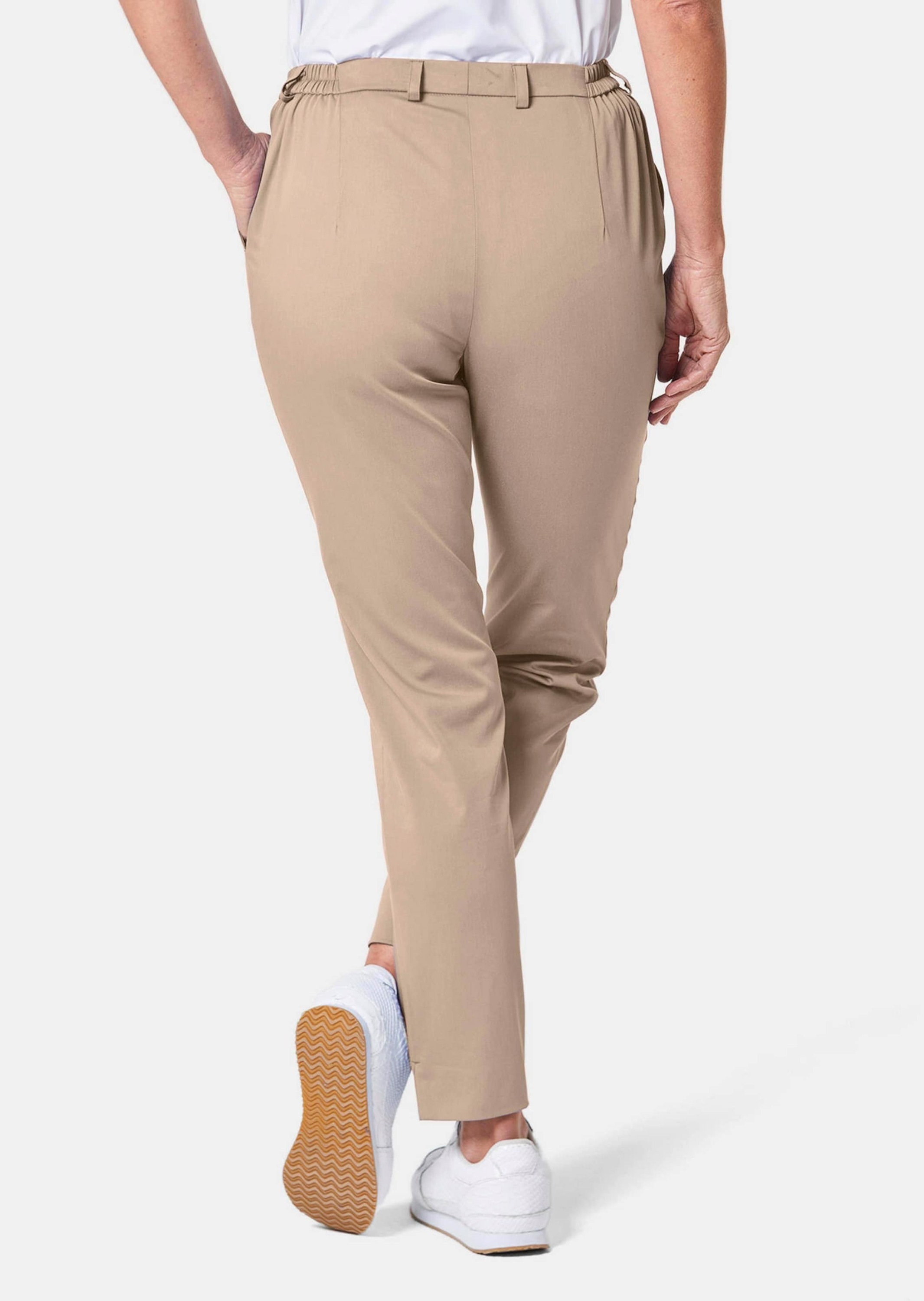 GOLDNER Stoffhose »Sportive Hose Carla aus trageangenehmen Satin«