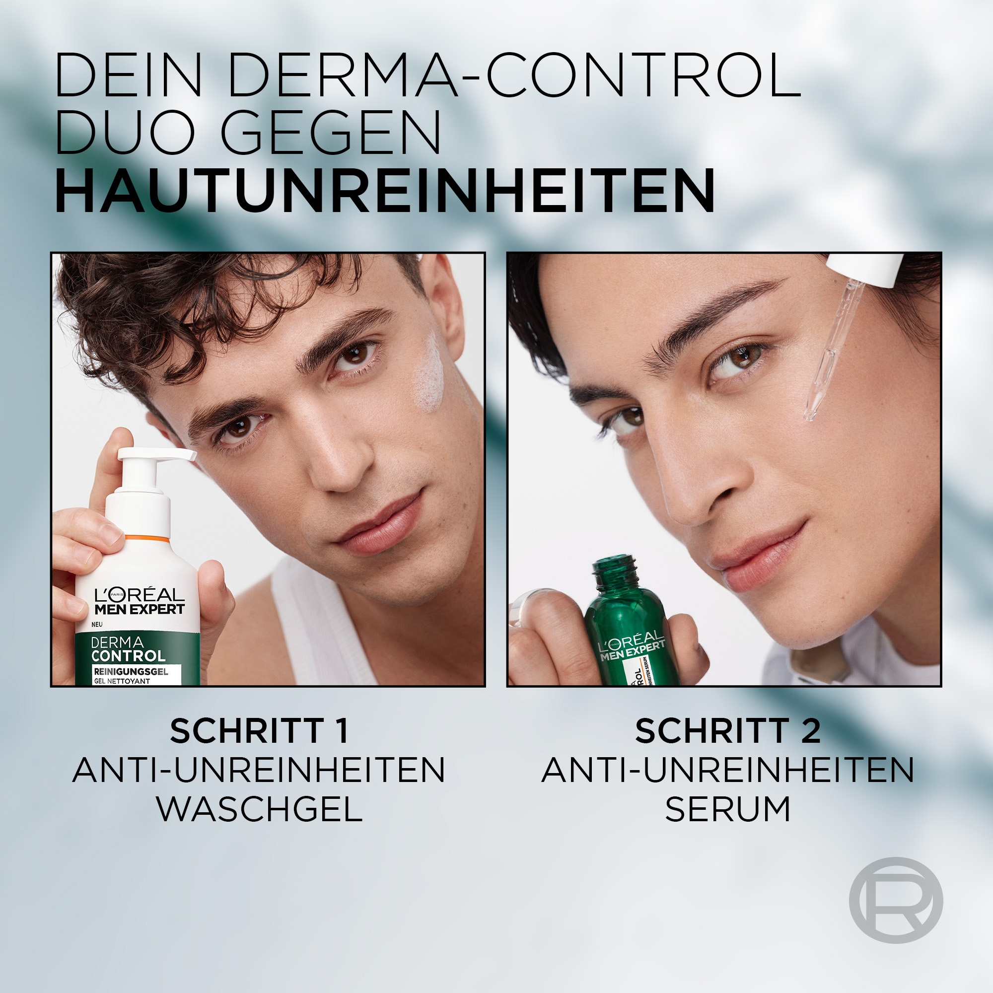 L'ORÉAL PARIS MEN EXPERT Pflegestift »Derma Control Set: Reinigungsgel & Anti-Unreinheiten Serum«