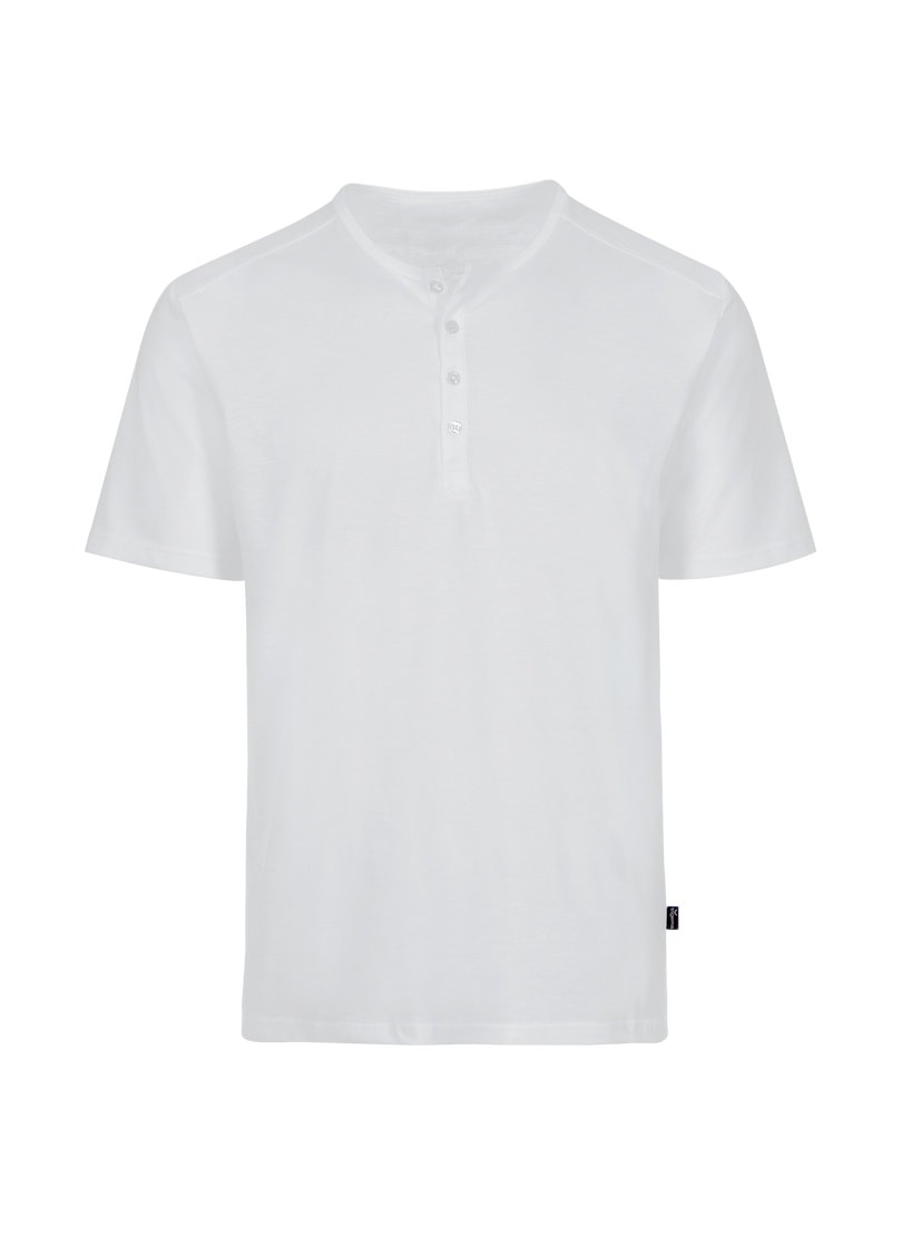 Trigema T-Shirt »TRIGEMA T-Shirt mit Knopfleiste DELUXE Baumwolle«, (1 tlg.)