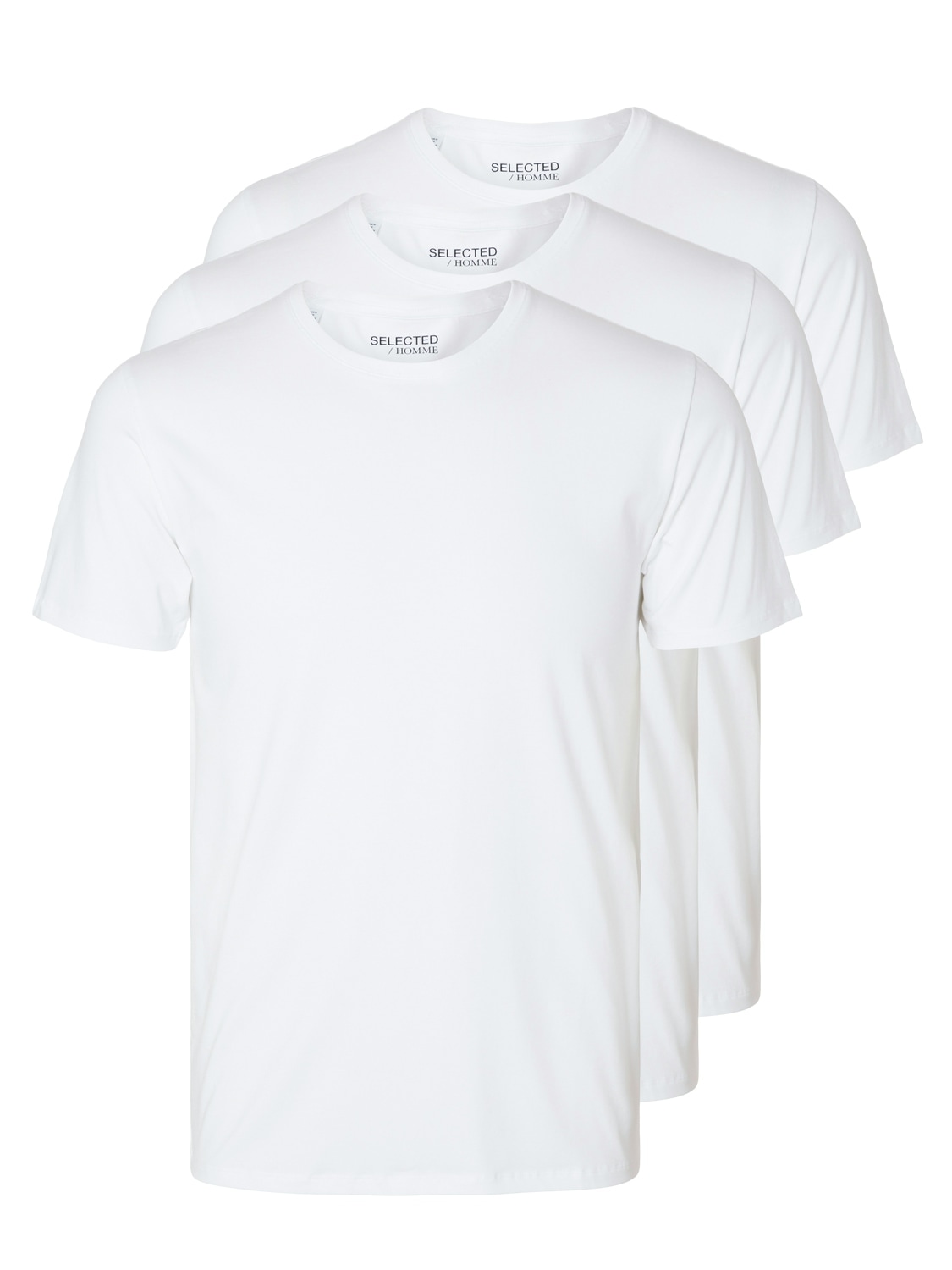 SELECTED HOMME T-Shirt »SLHROLAND SS O-NECK TEE 3-PACK NOOS«