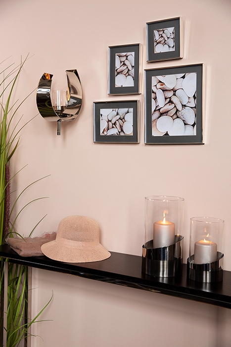 Fink Windlicht »VITO«, (1 St.), aus Edelstahl und Glas in eleganter Optik