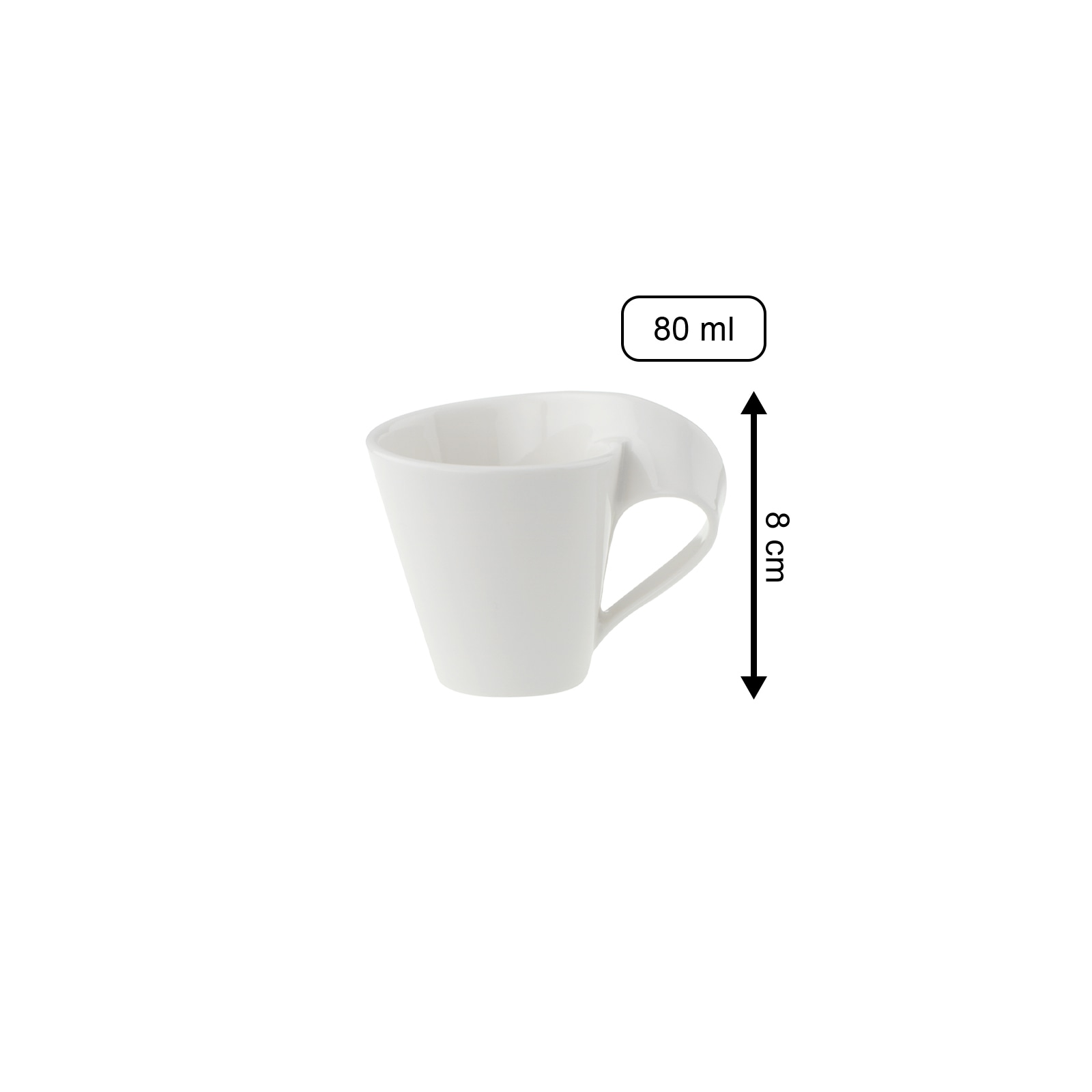 Villeroy & Boch Espressotasse »Mokka-/ Espressotasse NewWave 80 ml 6er Set weiß«
