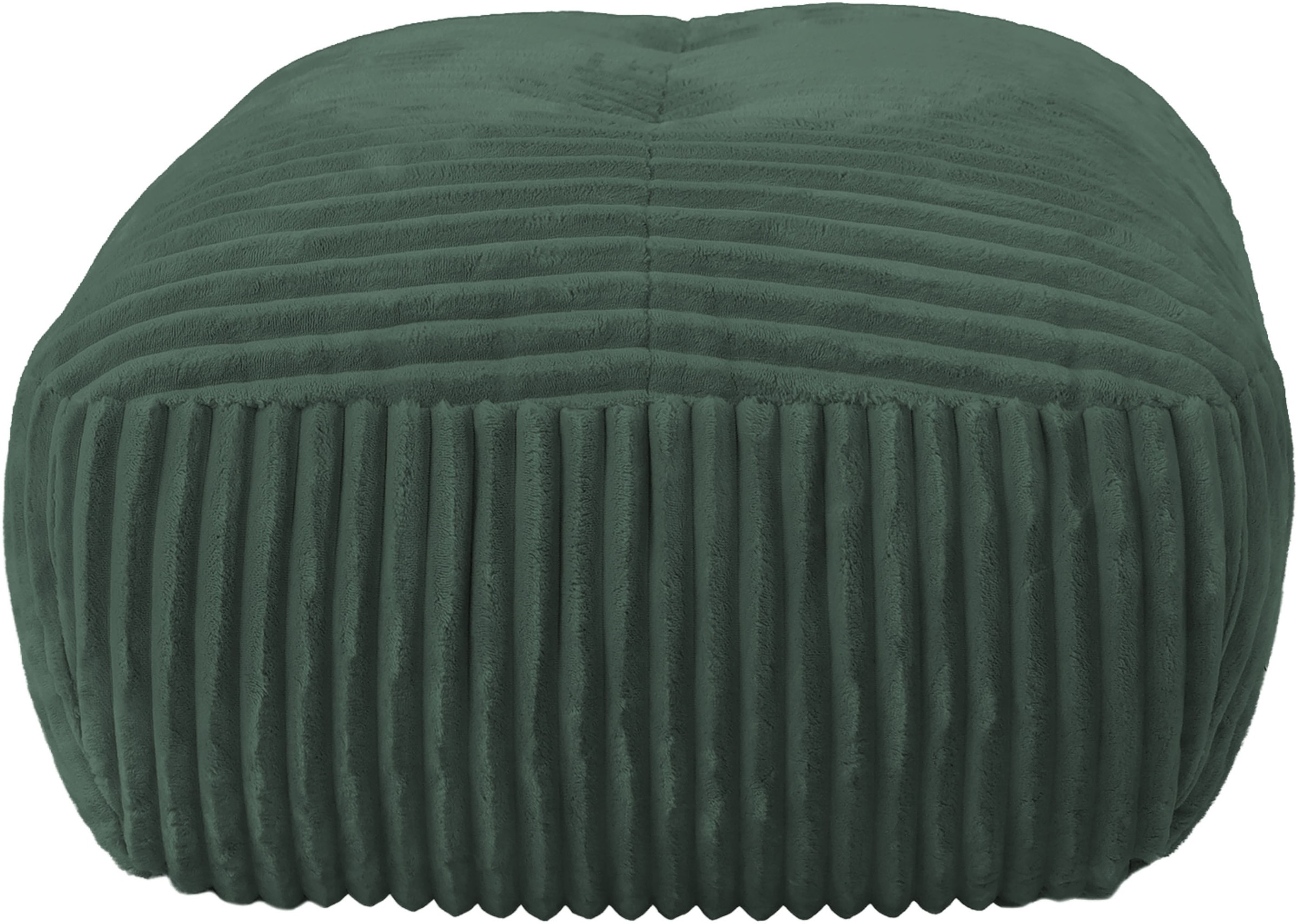 TRENDMANUFAKTUR Hocker »Be Fluffy: Weicher Breitcord Bezugsstoff, perfekte Ergänzung zur Serie« Polsterhocker mit softem Sitzkomfort, moderner breiter Kedernaht