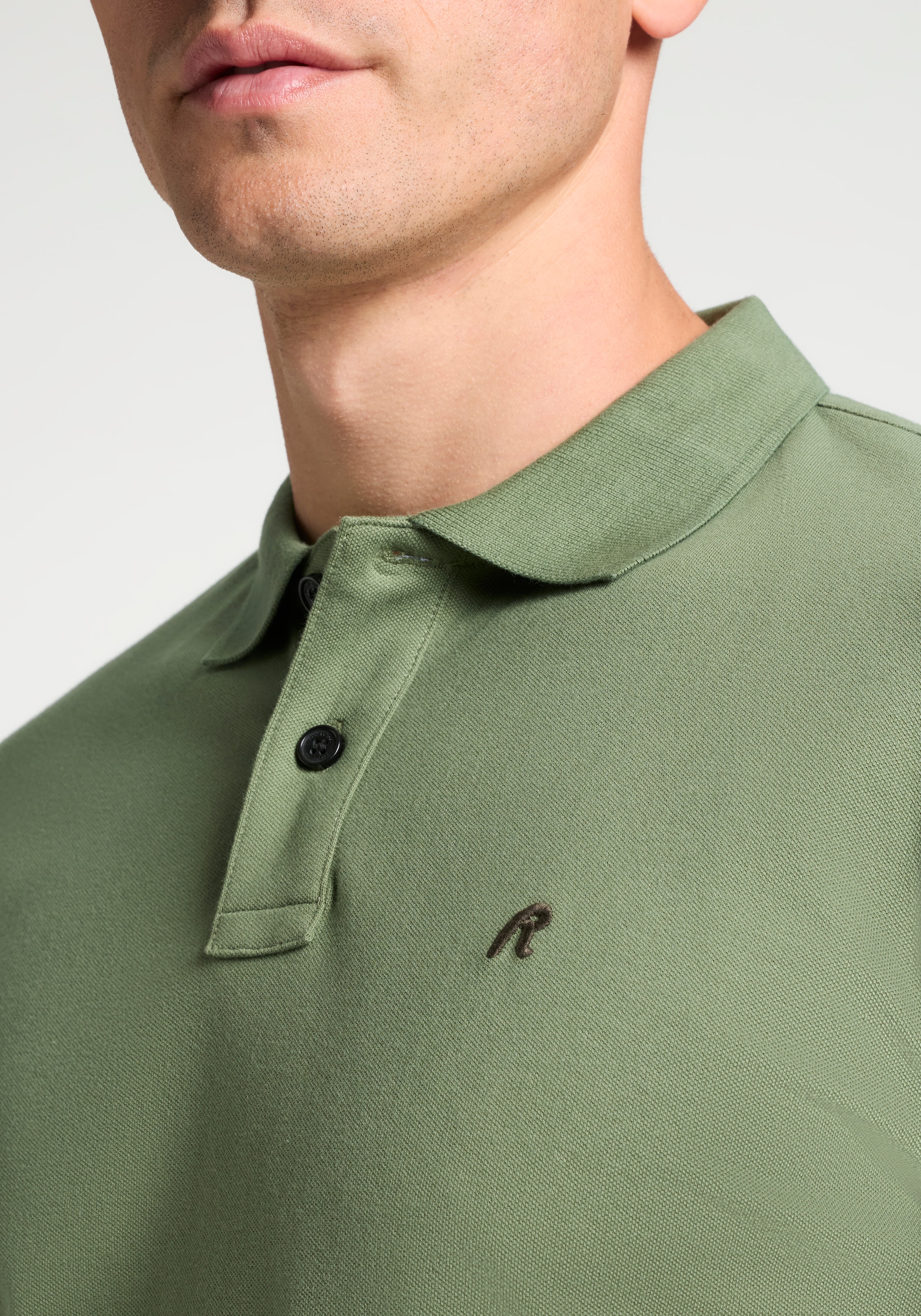 Replay Poloshirt Feiner Piqué aus Baumwolle