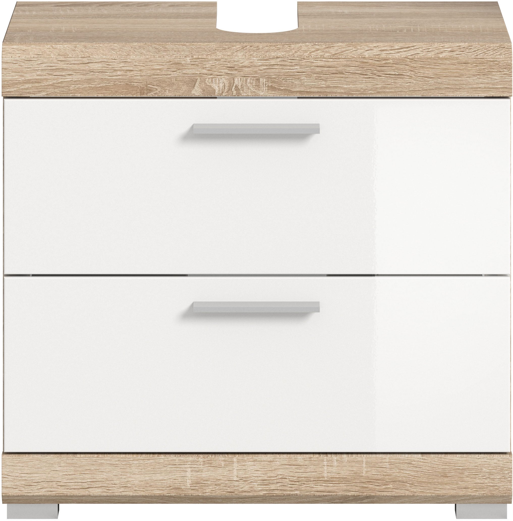 INOSIGN Waschbeckenunterschrank »Siena, Breite 60cm, 2 Tür, 2 Fächer, mit Siphonausschnitt, MDF-Front«, (1 St.), in verschiedenen Farben erhältlich, Badmöbel, Badschrank, Kommode, Bad