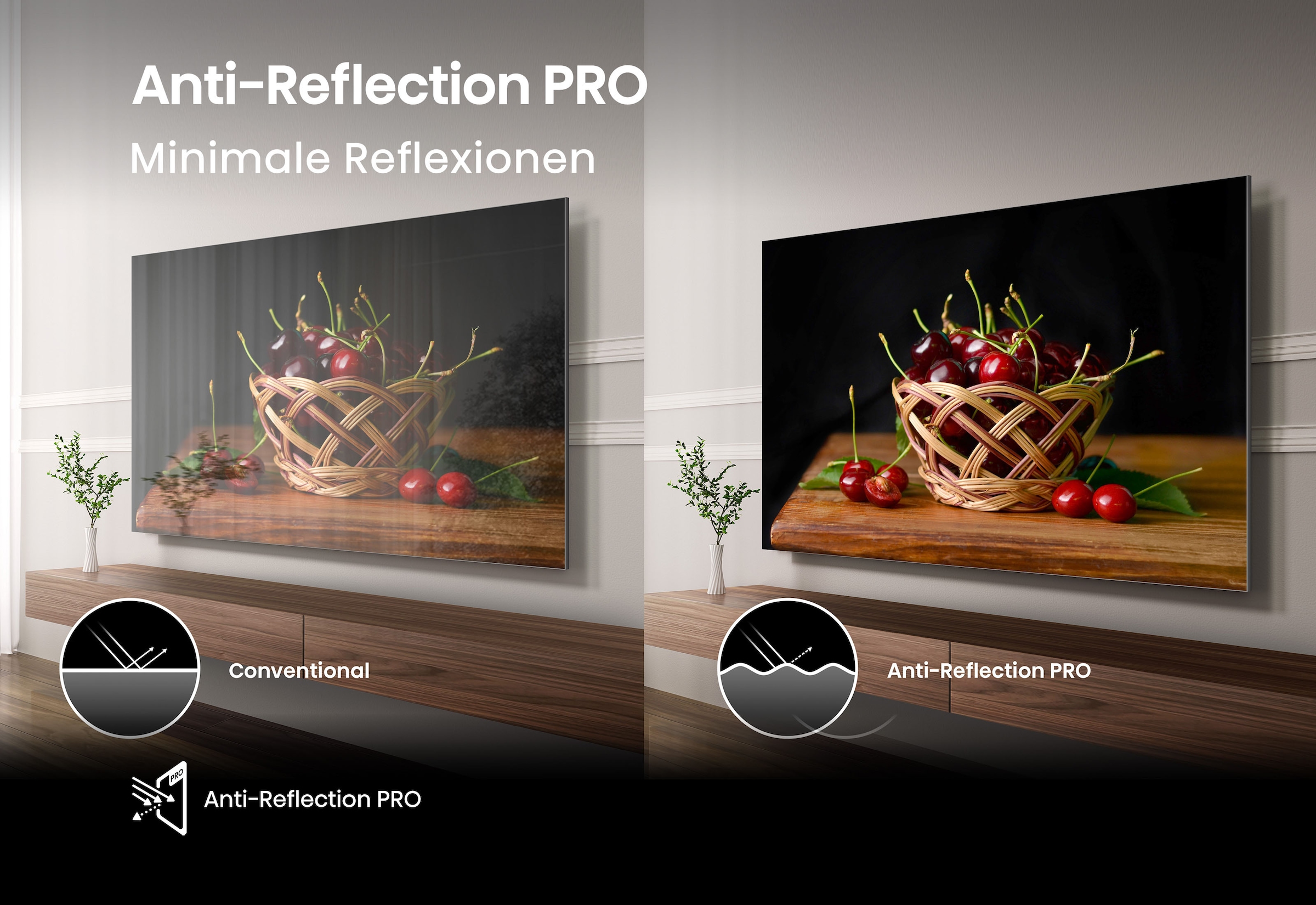 Hisense QLED Mini LED-Fernseher »75U8Q« 189 cm/75 ″ Smart-TV 4K UHD MiniLED Smart TV