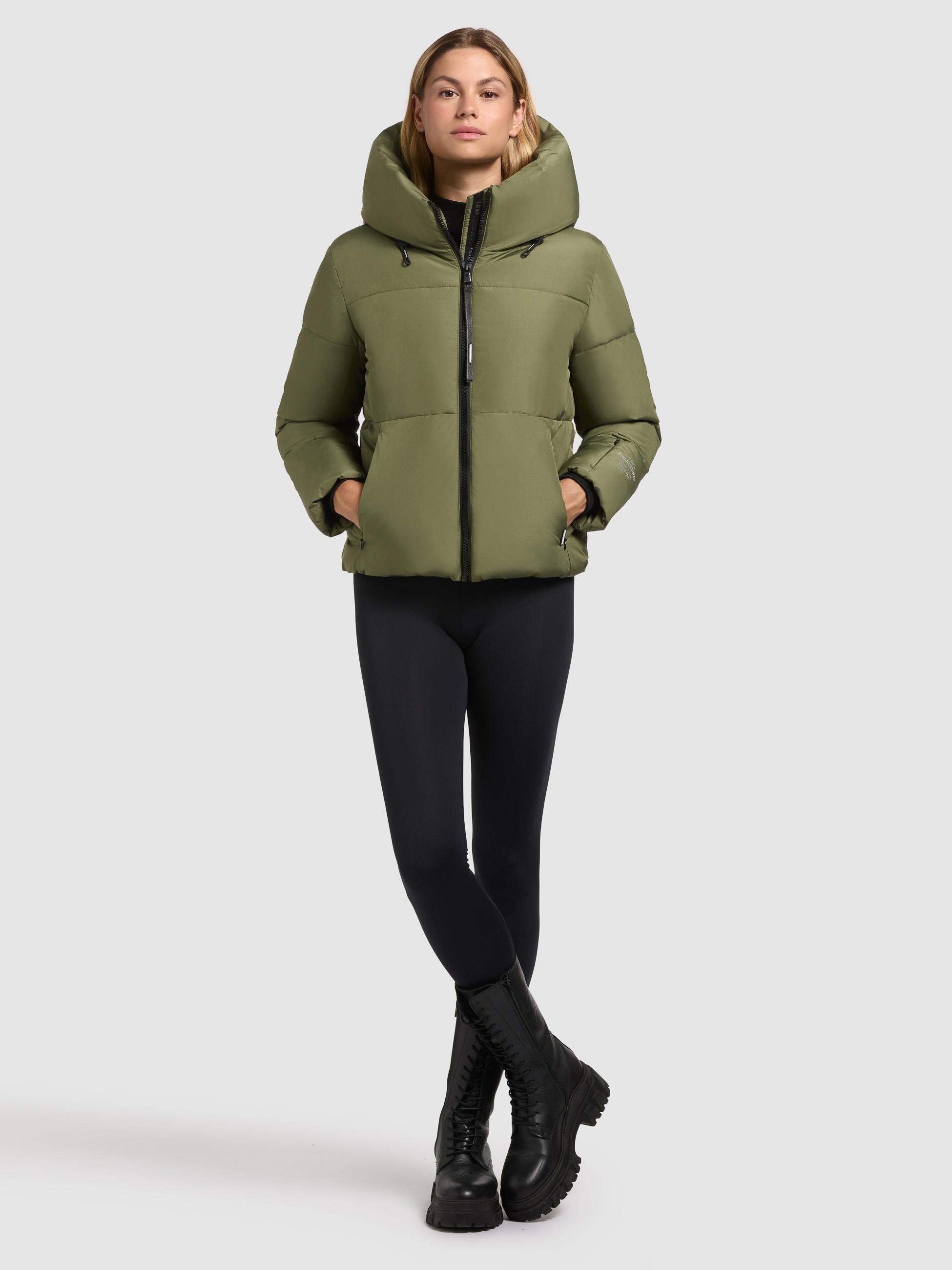 khujo Steppjacke »Steppjacke Audrey Matt« mit Kapuze Warme Winterjacke mit verstellbarer Kapuze