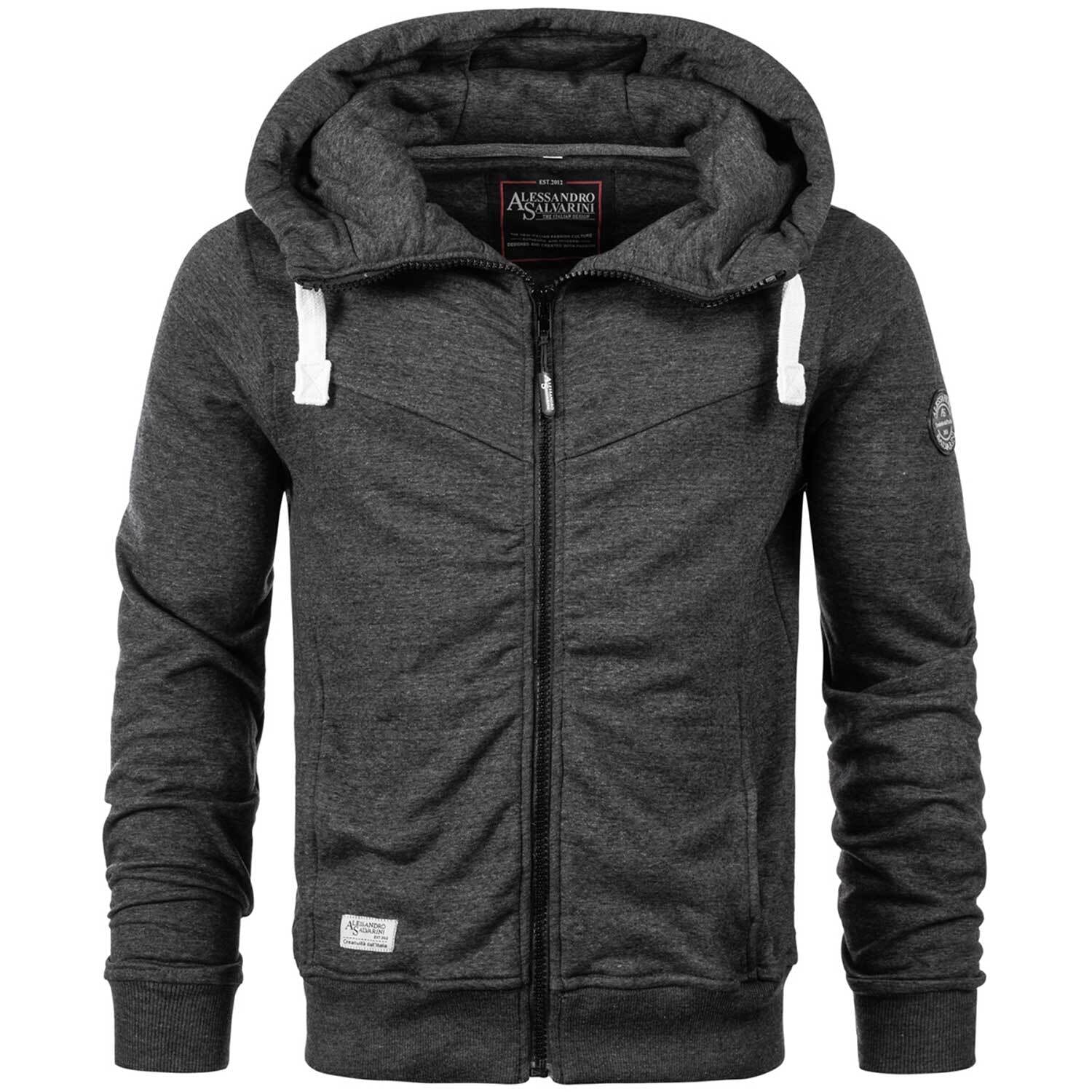 Alessandro Salvarini Kapuzensweatjacke »A. Salvarini Herren Sweatjacke AS123«