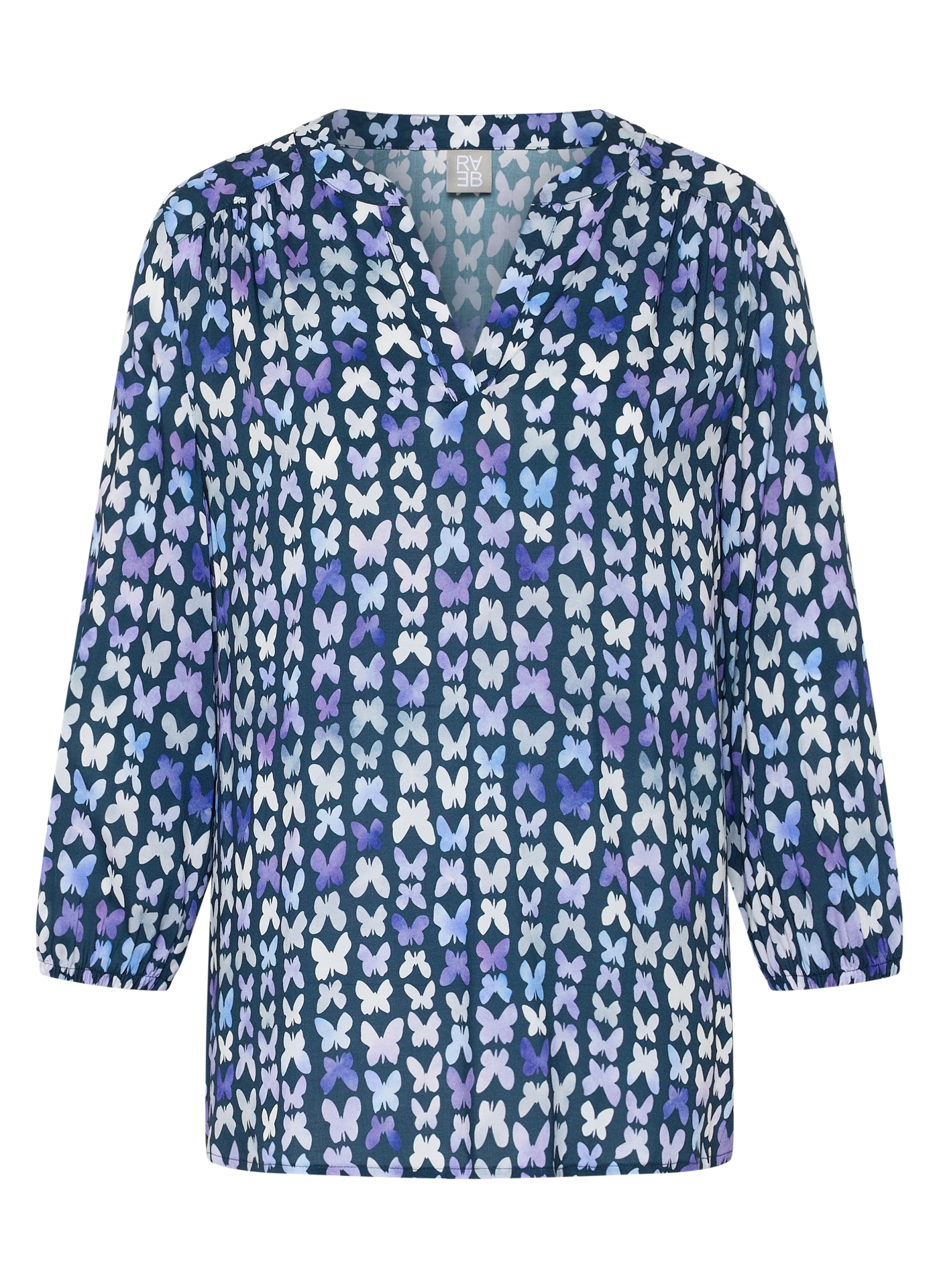 Rabe Klassische Bluse mit All-Over Print