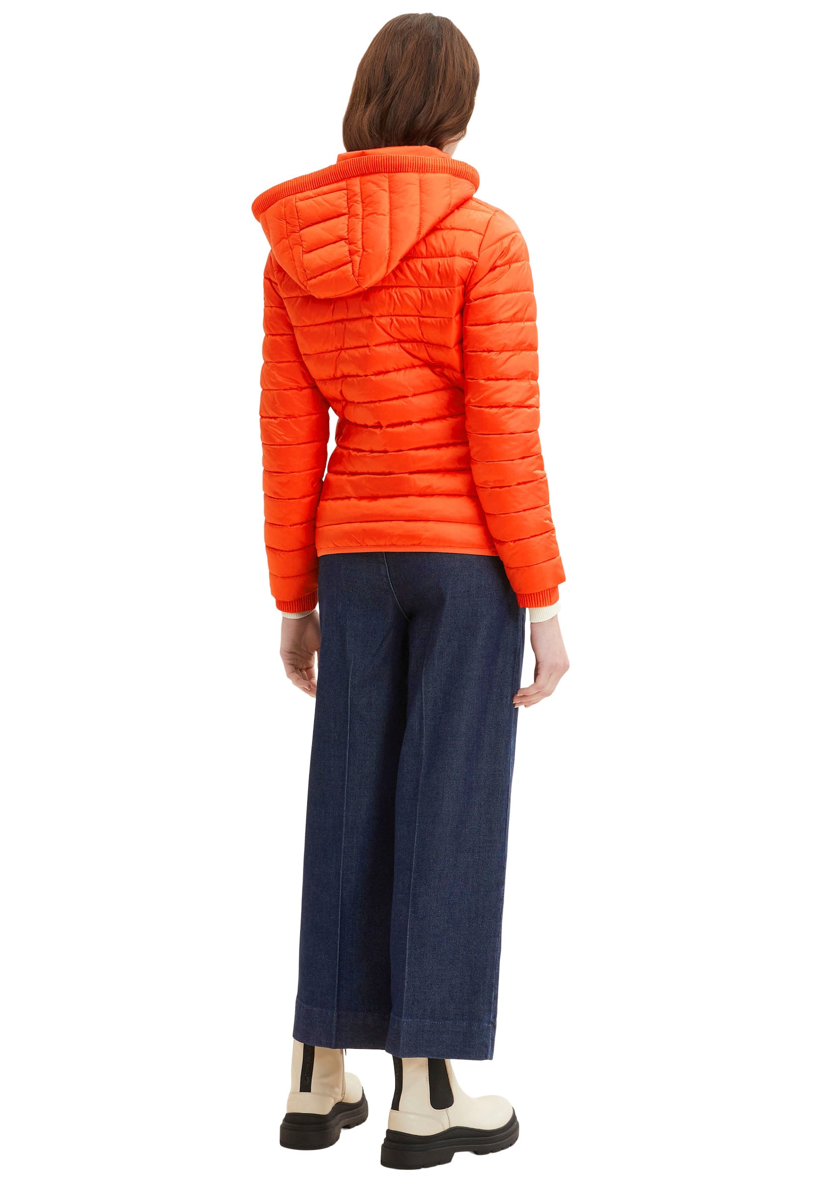 TOM TAILOR Steppjacke, mit Kapuze, mit Stehkragen und Kapuze