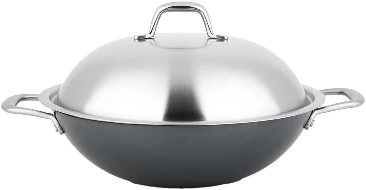Carl Schmidt Sohn Wok "Altena" Eisen Ø 32 cm, mit Deckel, Induktion