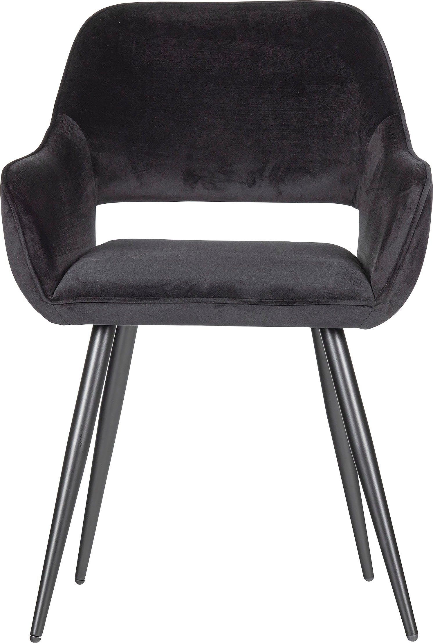WOOOD Esszimmerstuhl »Jel«, 2 St., Samtvelours, gepolstert, 4-Fuß-Gestell, H 80 cm x B 60 cm