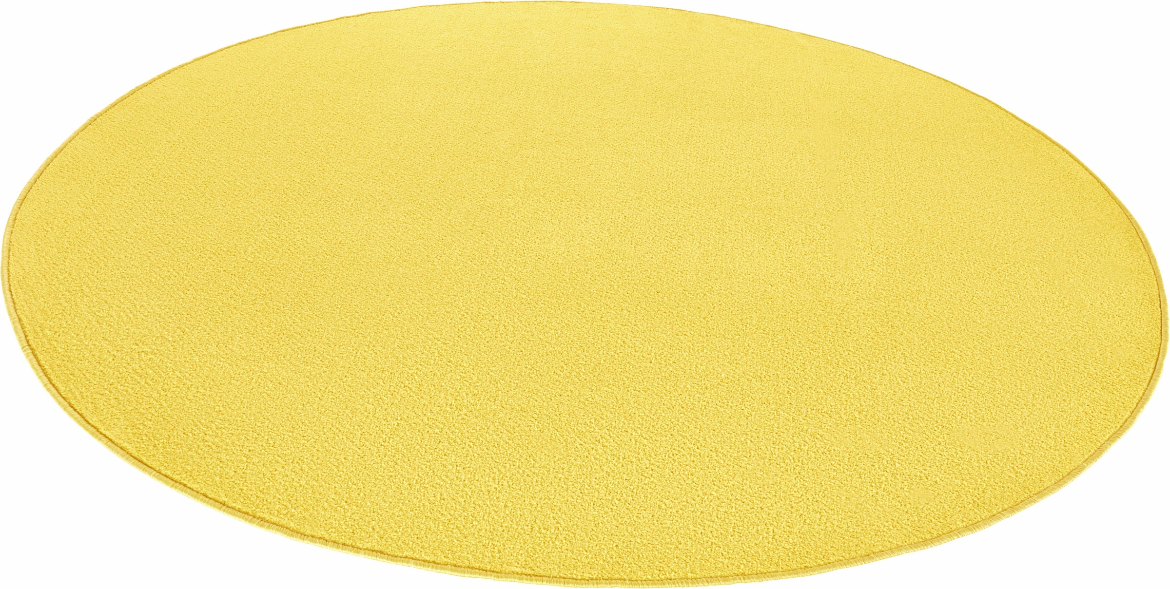HANSE Home Teppich »Fancy« rund 7 mm Höhe Kurzflor, Weich, Einfarbig, Wohnzimmer, Schlafzimmer, Esszimmer