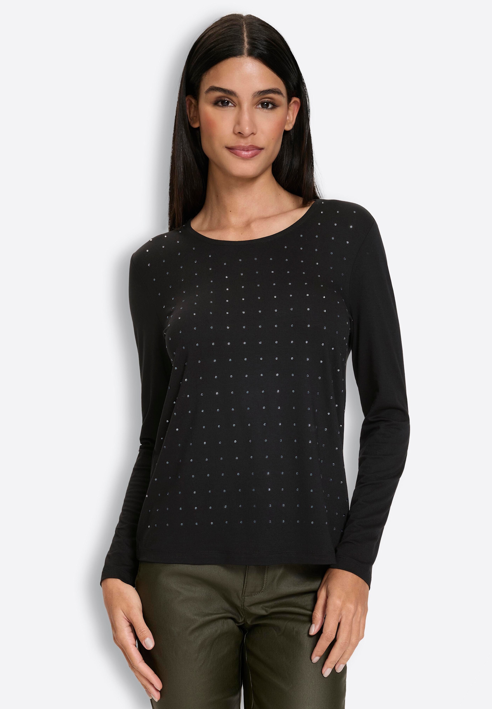 heine T-Shirt »Langarm-Shirt Rundhalsshirt«