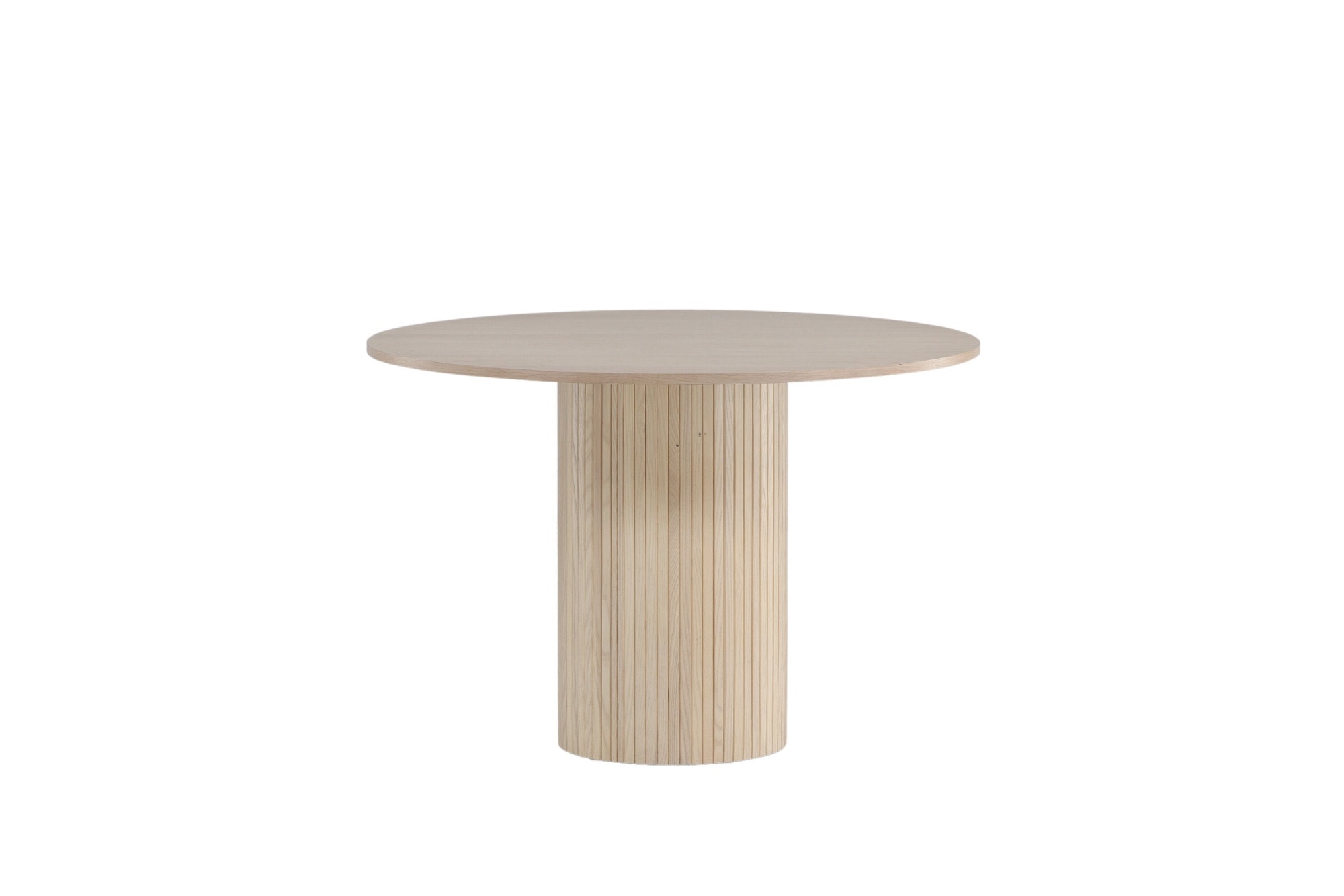Table ronde en MDF Bianca 110 cm naturel