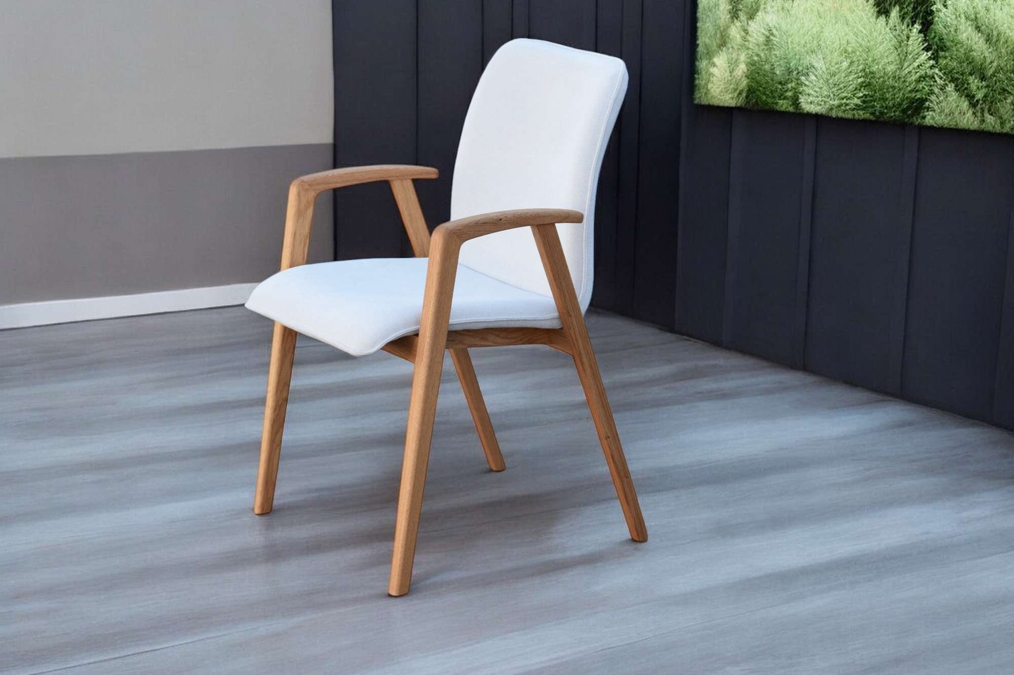 OTTO home Armlehnstuhl »Loreen Esszimmerstuhl, Polsterstuhl, Designstuhl« (Set) 2 Stk.mit Massivgestell, hochwertig gearbeitet, Armlehnen, stilvoll, bequem