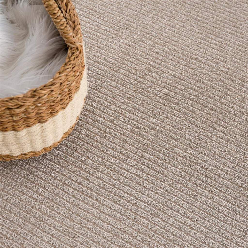 Carpet City Teppich »Friseé-Teppich FANCY900«, rechteckig, 12 mm Höhe, Läufer, Kurzflor, Einfarbig, 3D-Optik, Streifen Look, Wohnzimmer
