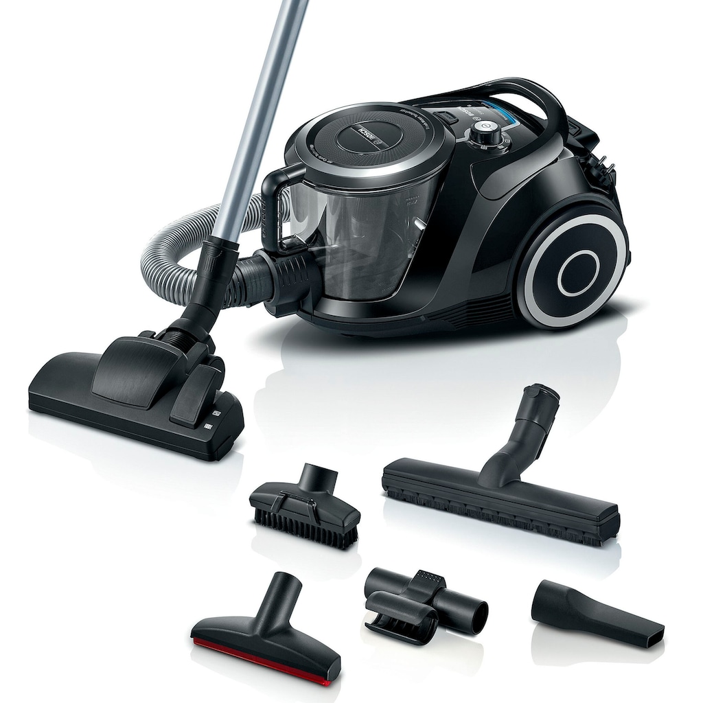 BOSCH Bodenstaubsauger »BGC41XSIL, Serie 6, schwarz«, 700 W, beutellos